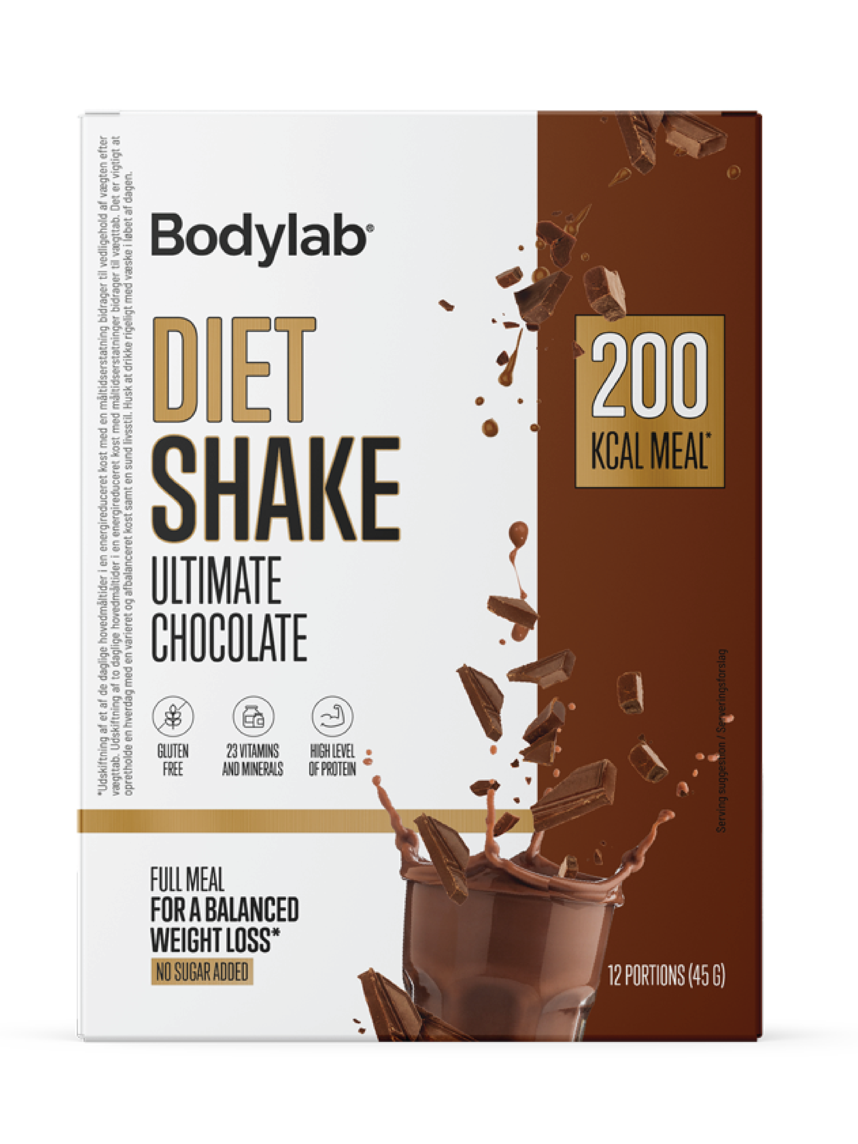 Bodylab Diet Shake Chocolate, 12x45 gram