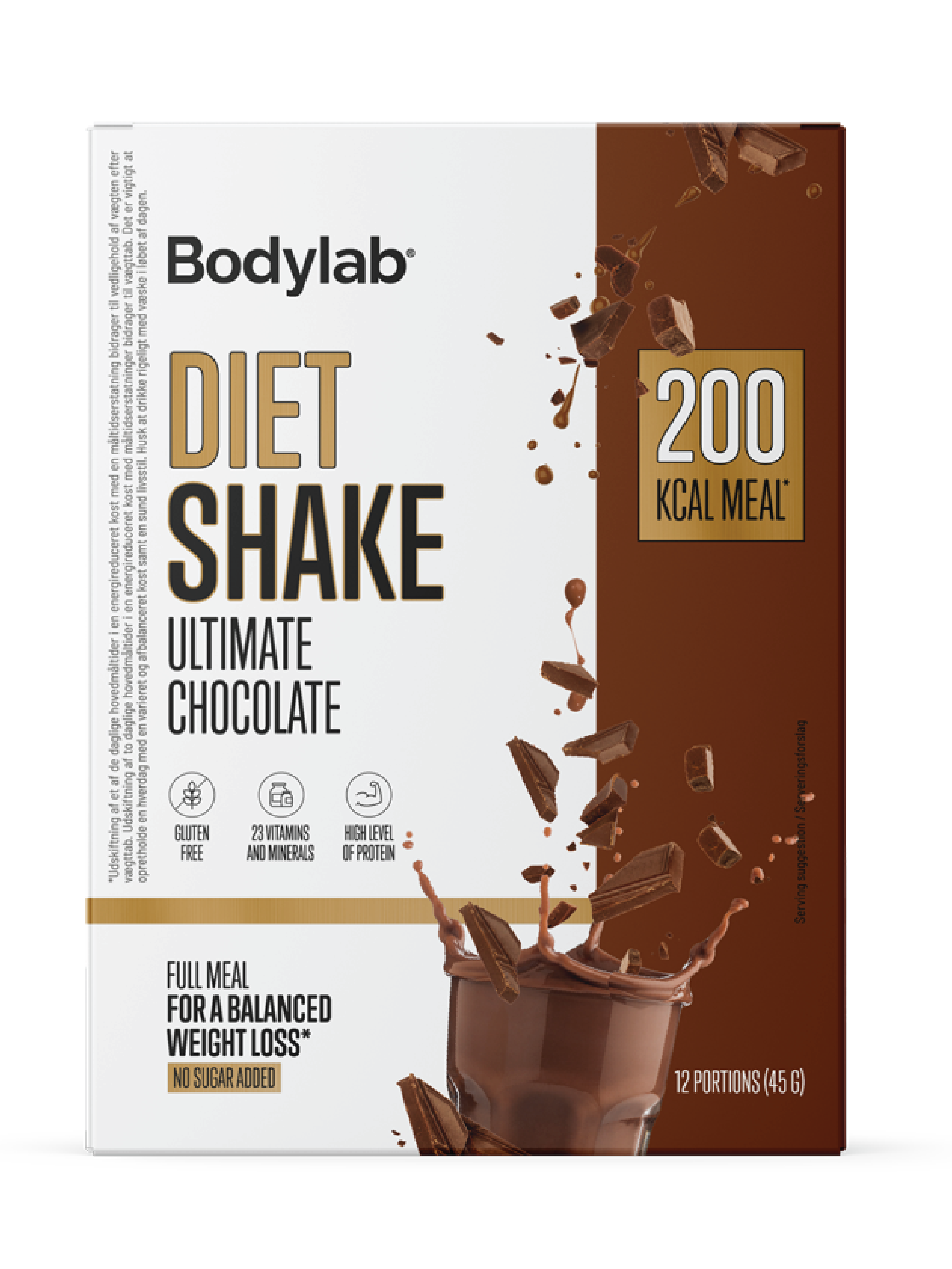 Bodylab Diet Shake Chocolate, 12x45 gram