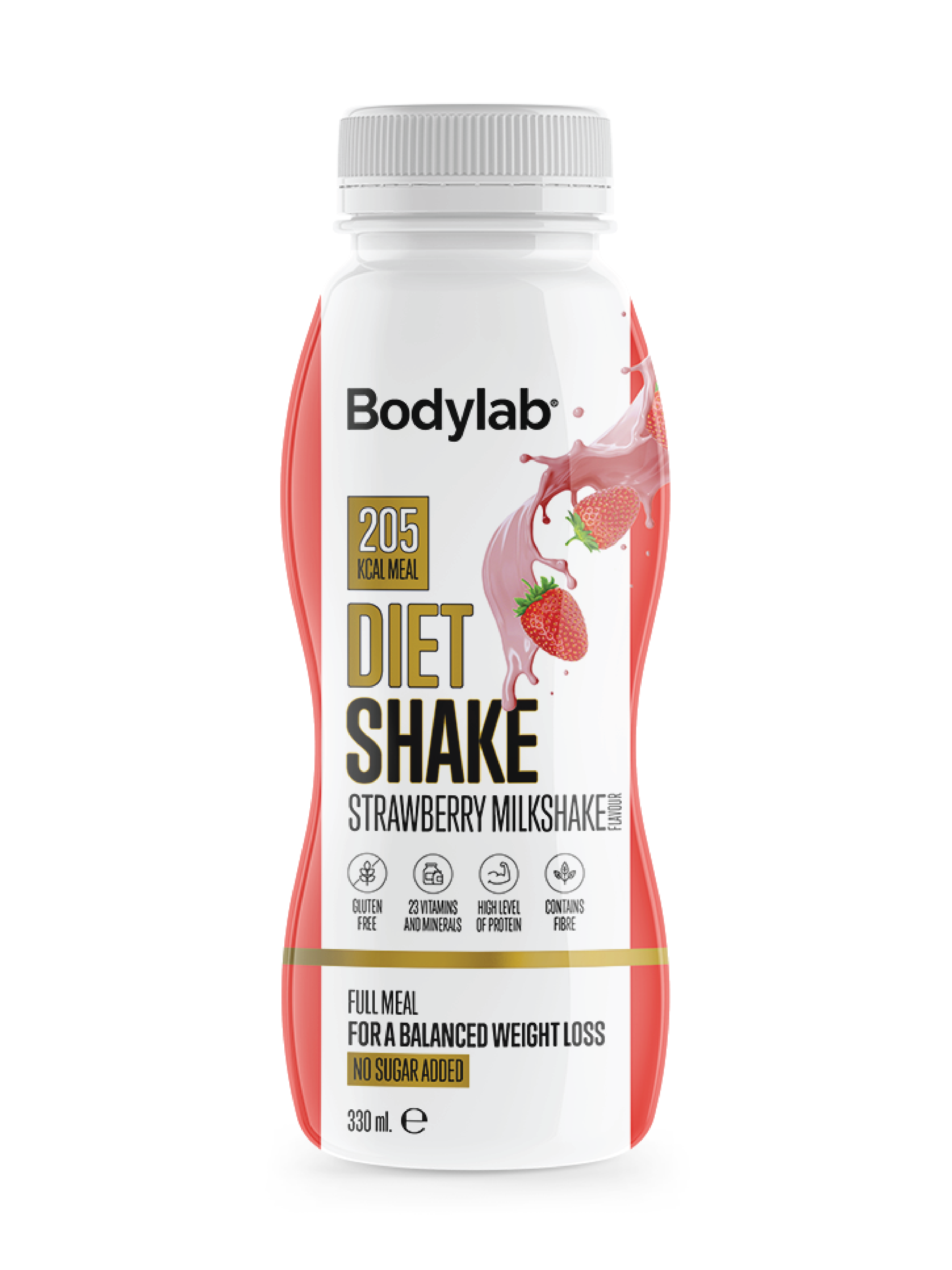 Bodylab Diet Shake RTD Strawberry, 330 ml