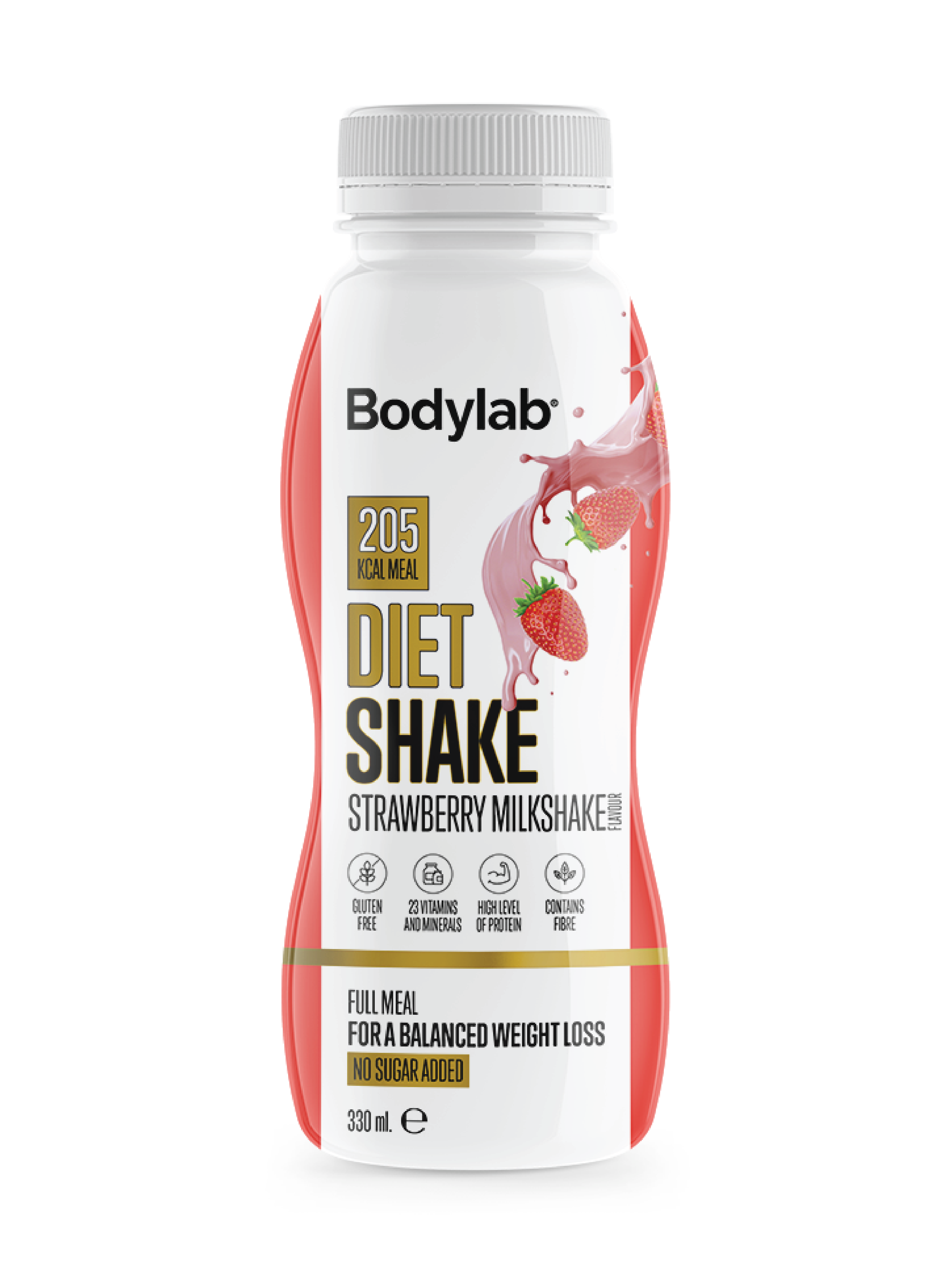 Bodylab Diet Shake RTD Strawberry, 330 ml