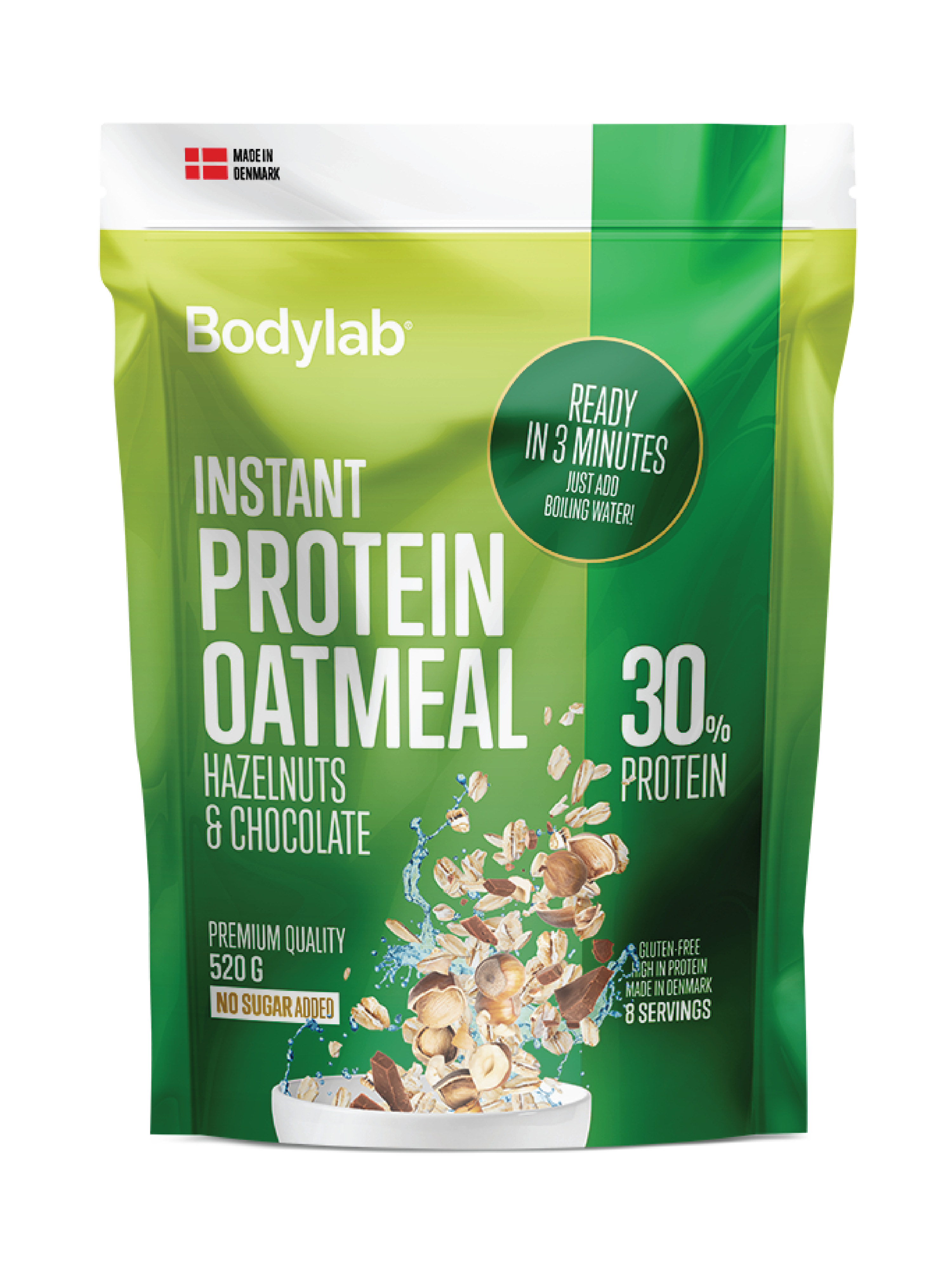 Bodylab Instant Oatmeal, Hazel & Choco, 520 gram
