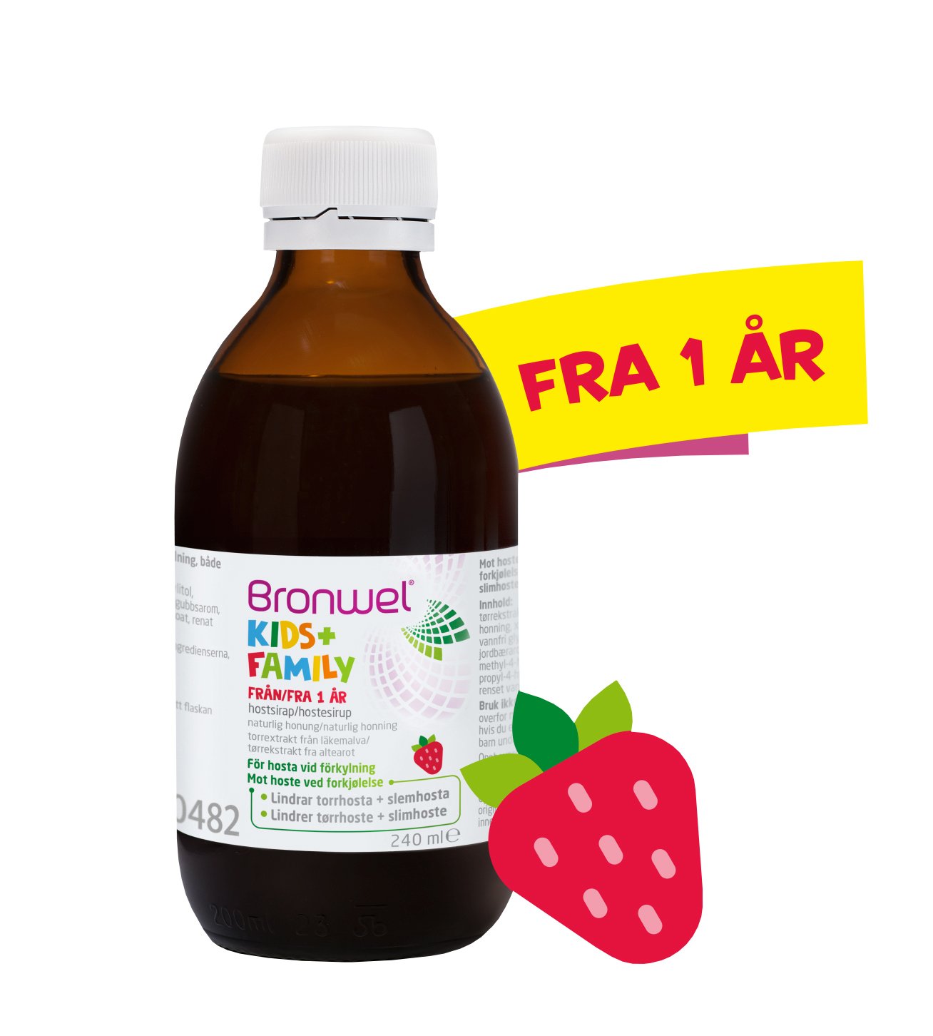 Bronwel Kids + Family Hostesirup, 240 ml