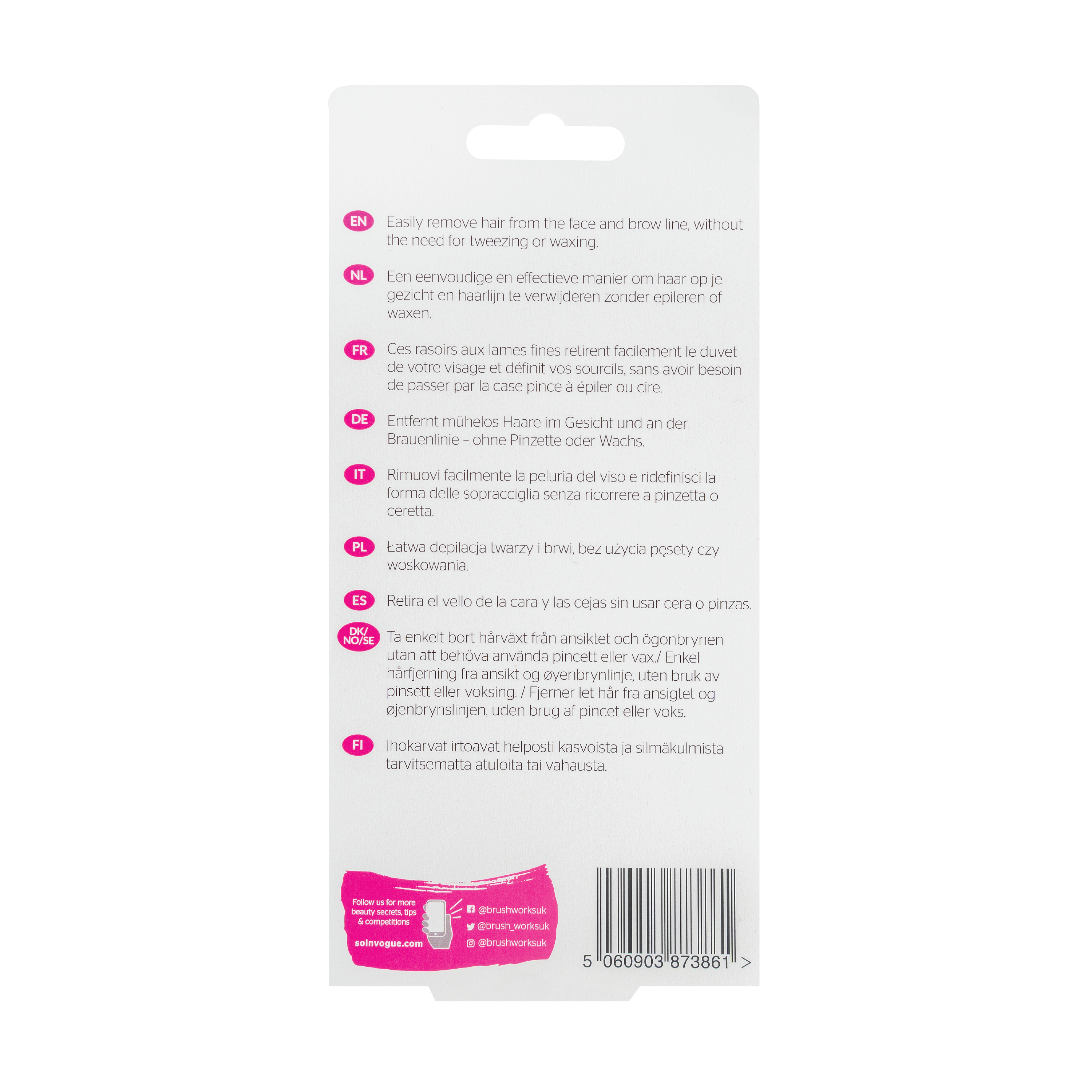 Brushworks Angled Dermaplaners, 6 stk.