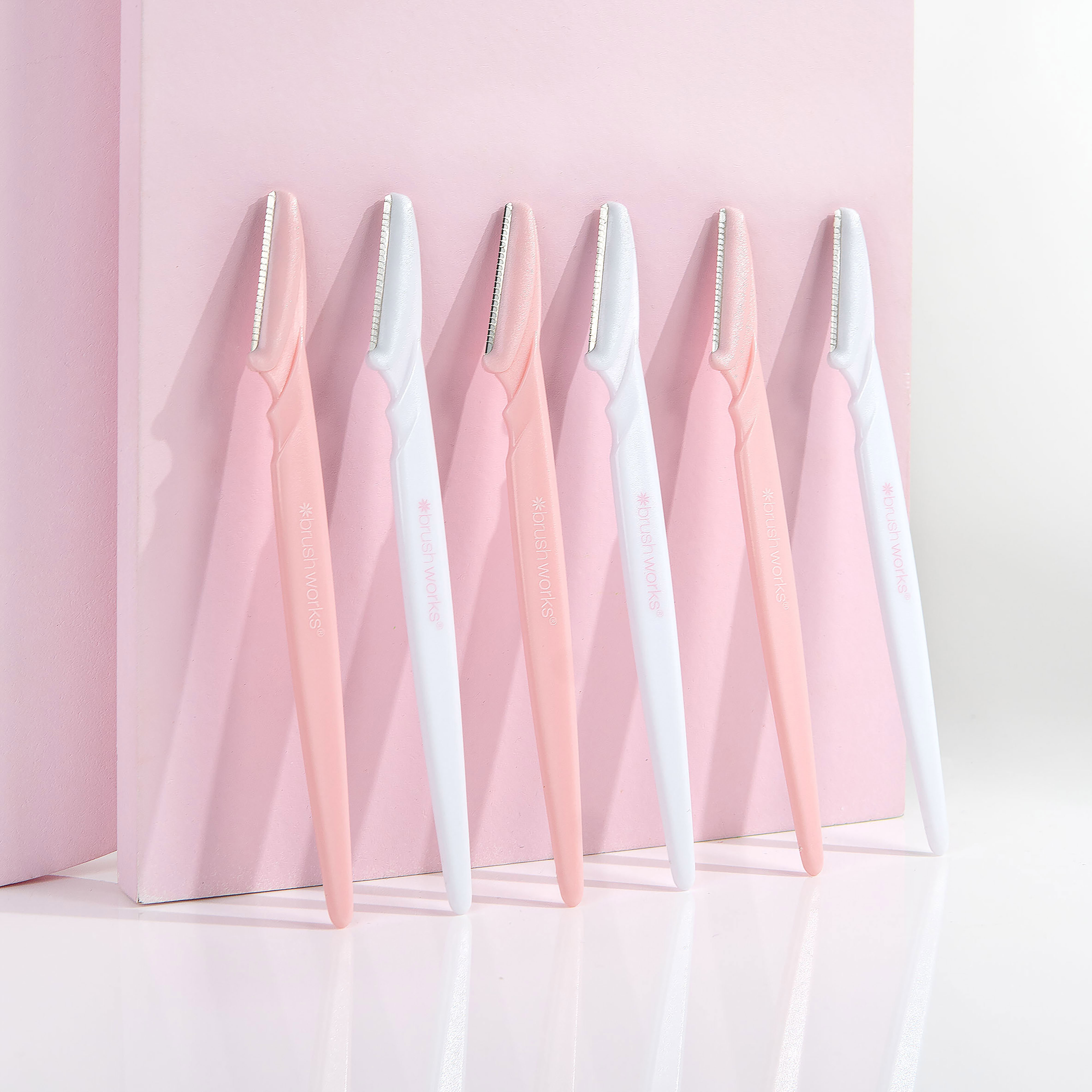 Brushworks Angled Dermaplaners, 6 stk.