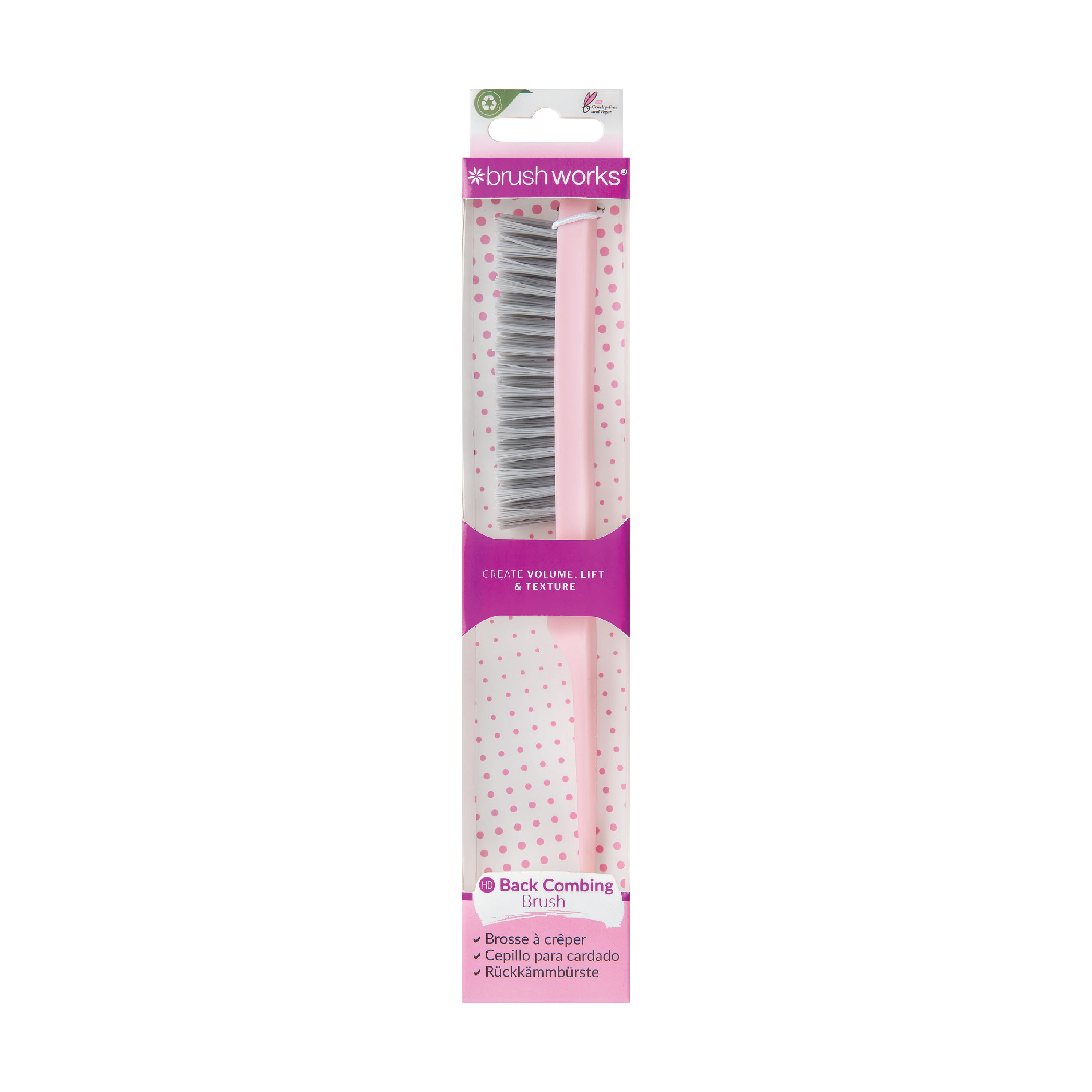 Brushworks Back Comb Brush, 1 stk.