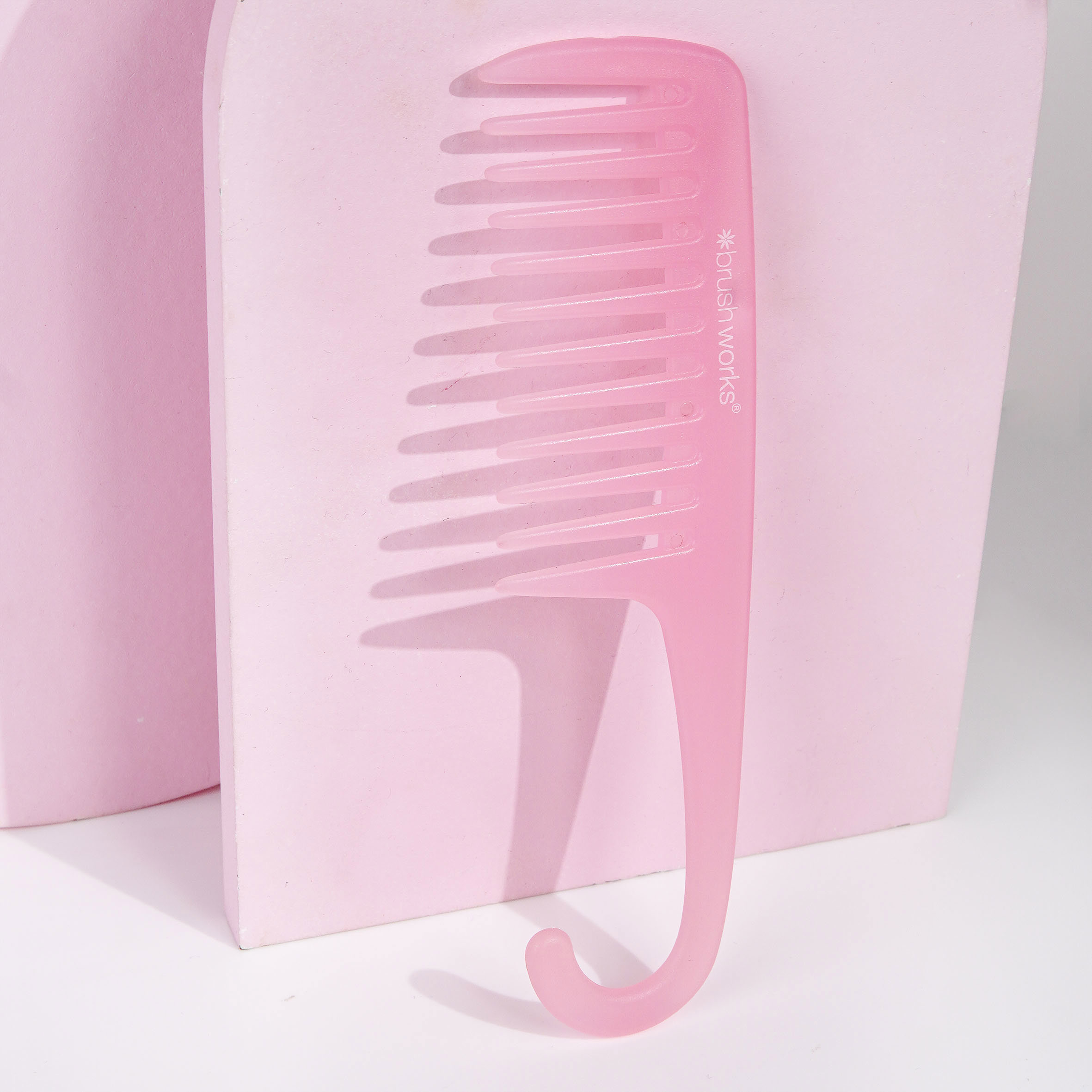 Brushworks Brushworks Shower Comb, Rosa, 1 stk.