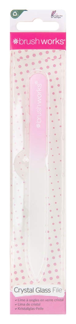 Brushworks Crystal Glass Nail File, 1 stk