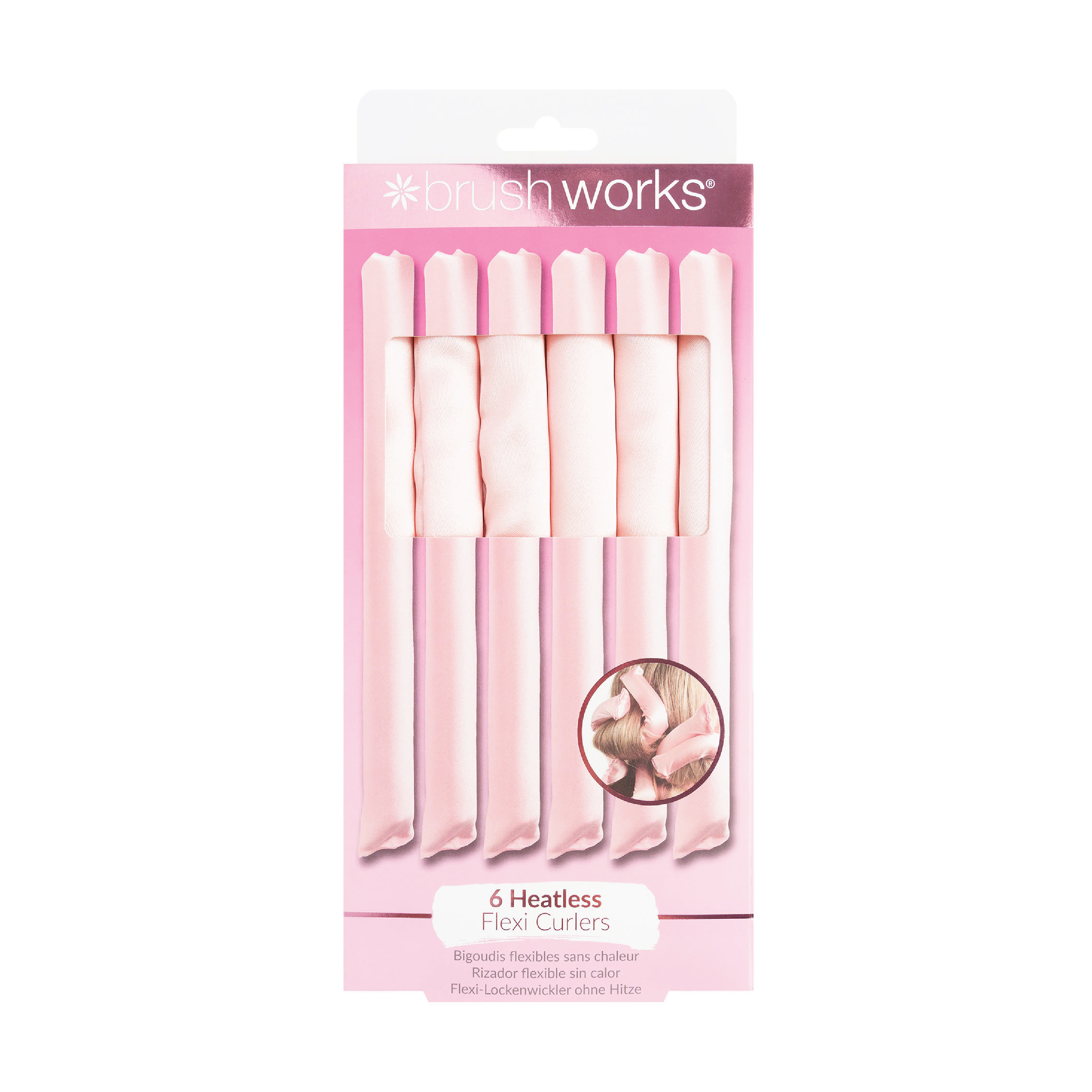 Brushworks Heatless Flexi Curlers, 6 stk.