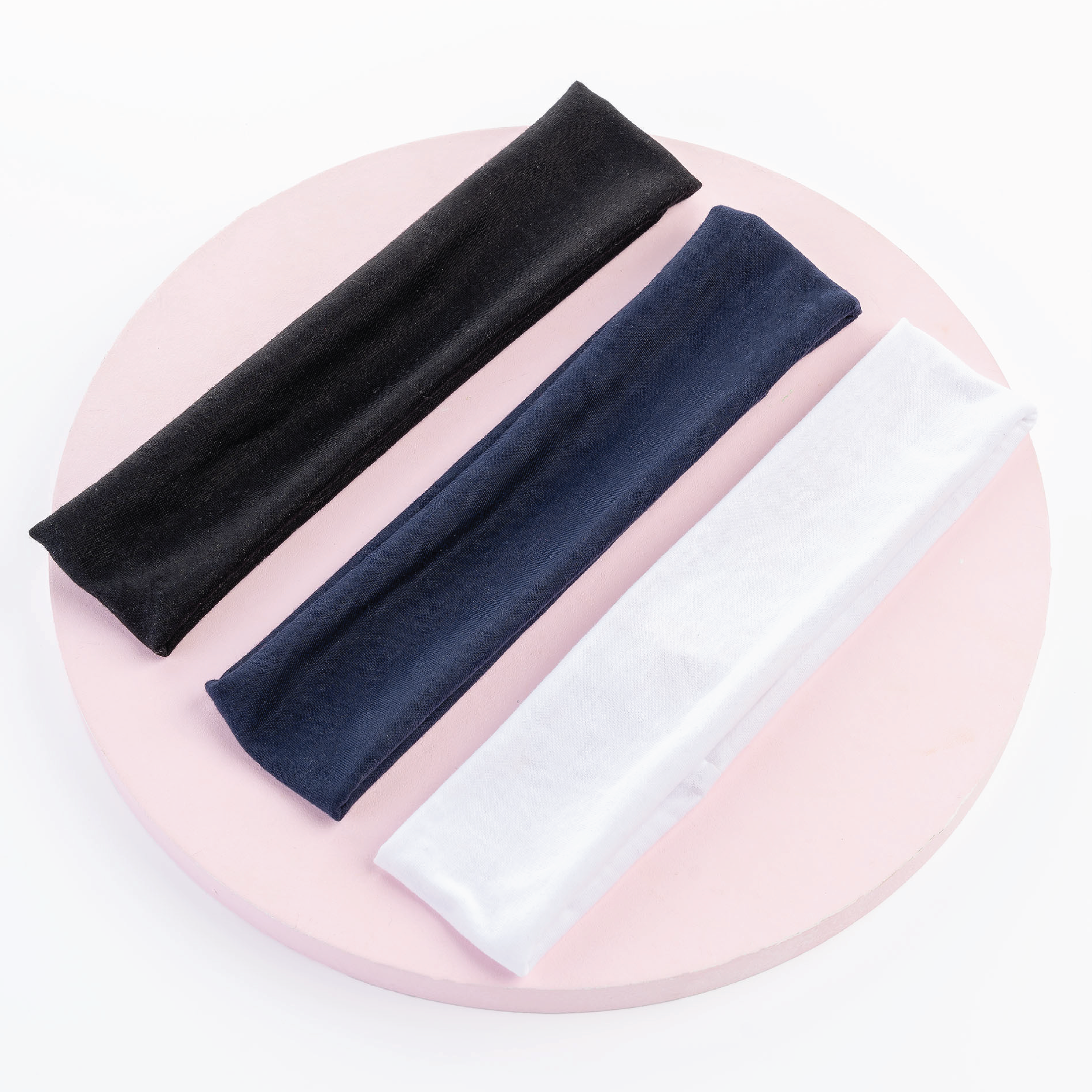 Brushworks Jersey Headbands, 3 stk.