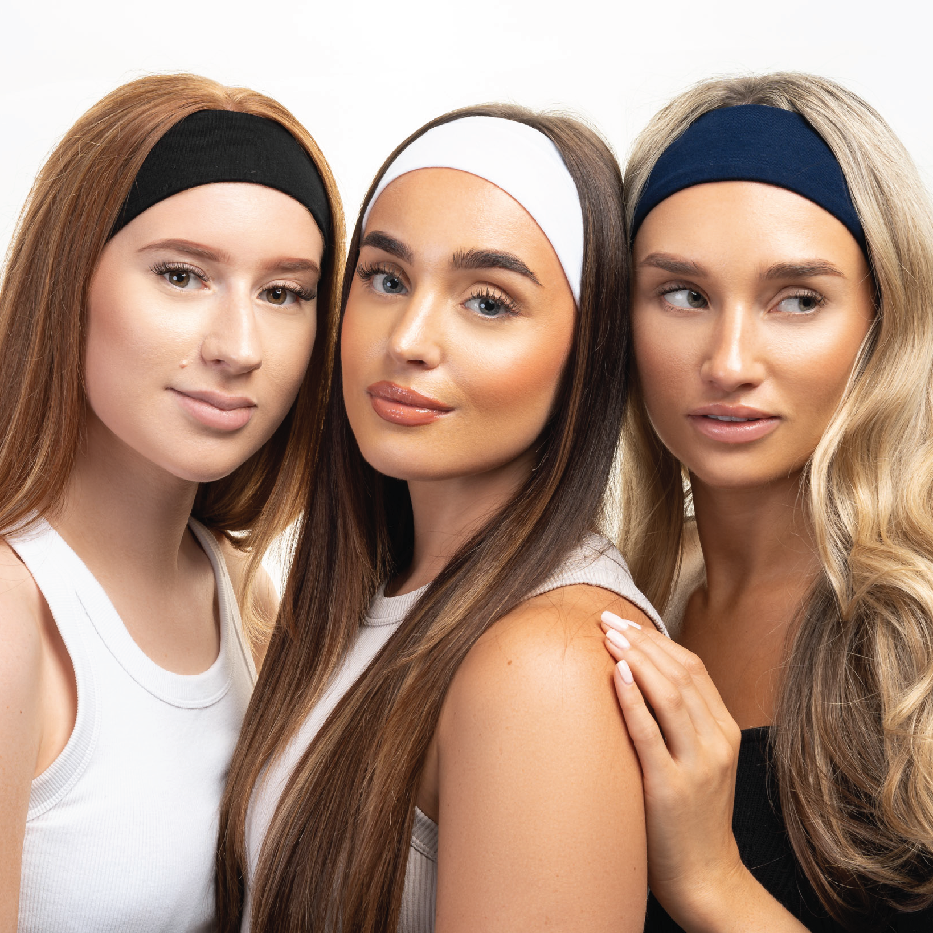 Brushworks Jersey Headbands, 3 stk.