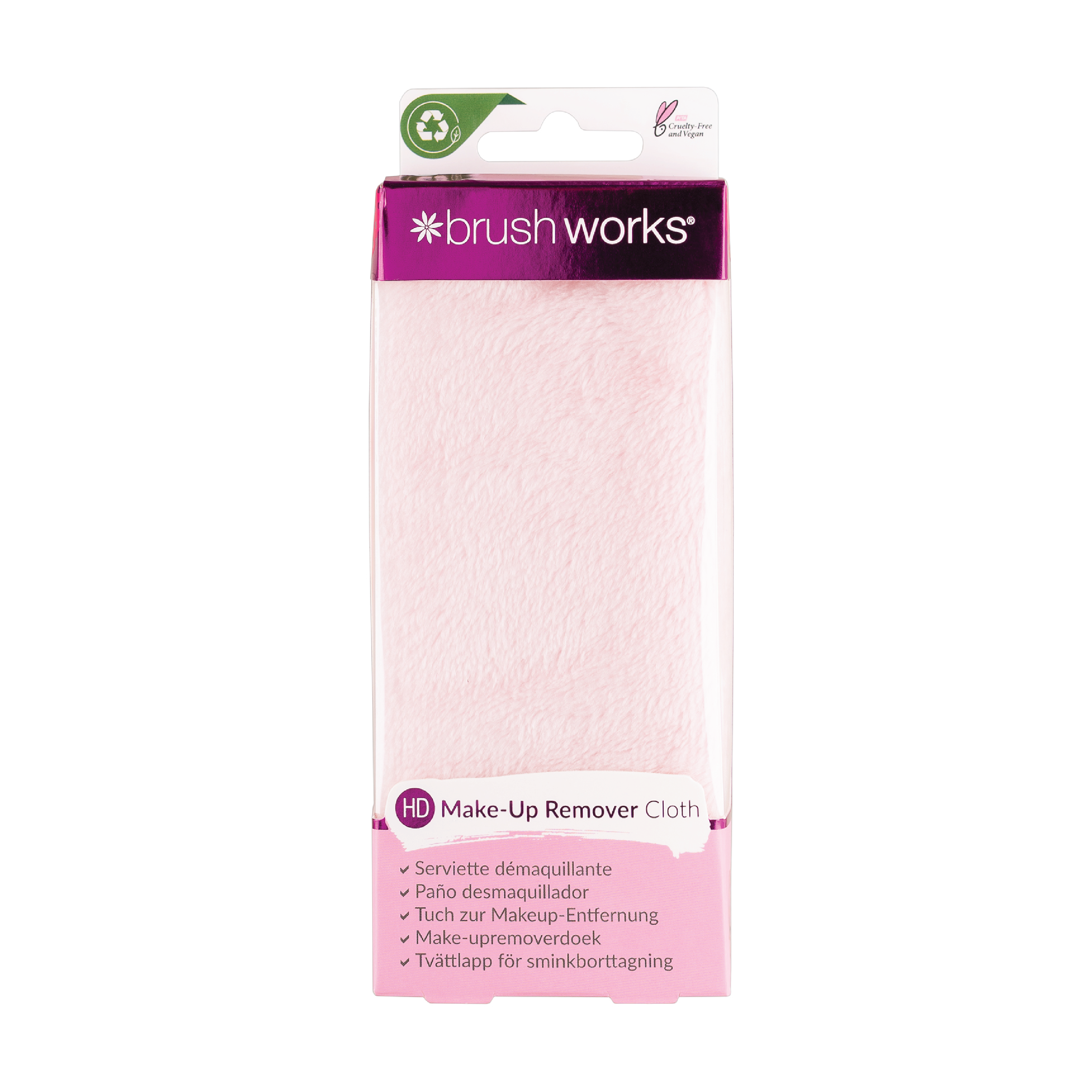 Brushworks Makeup Remover Cloth, 1 stk.