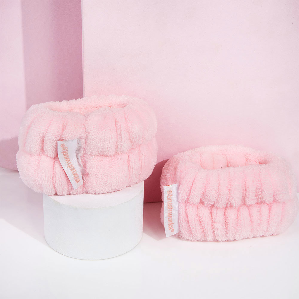 Brushworks Microfibre Wrist Wash Bands, 2 stk.
