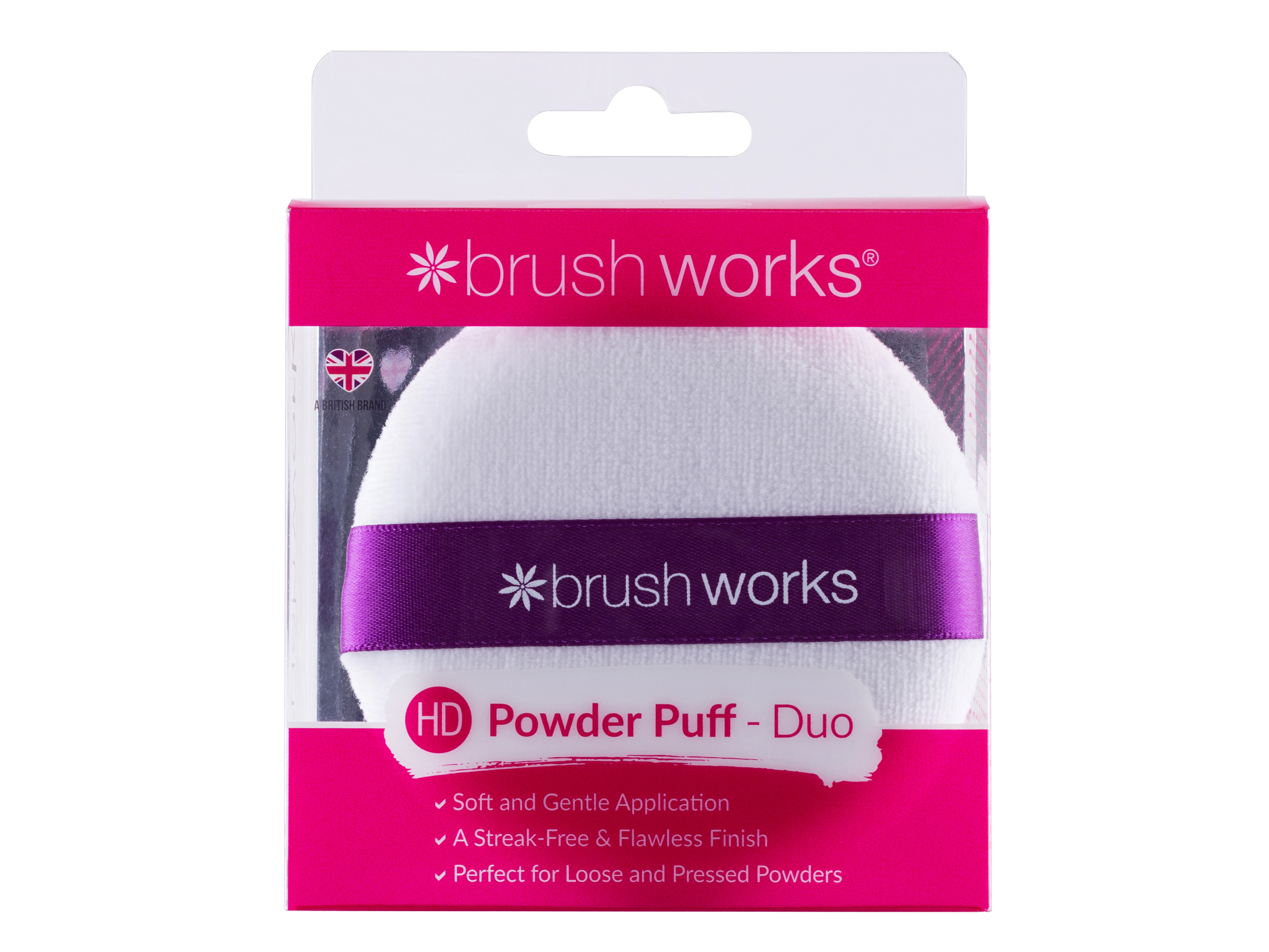 Brushworks Powder Puff, 2 stk.