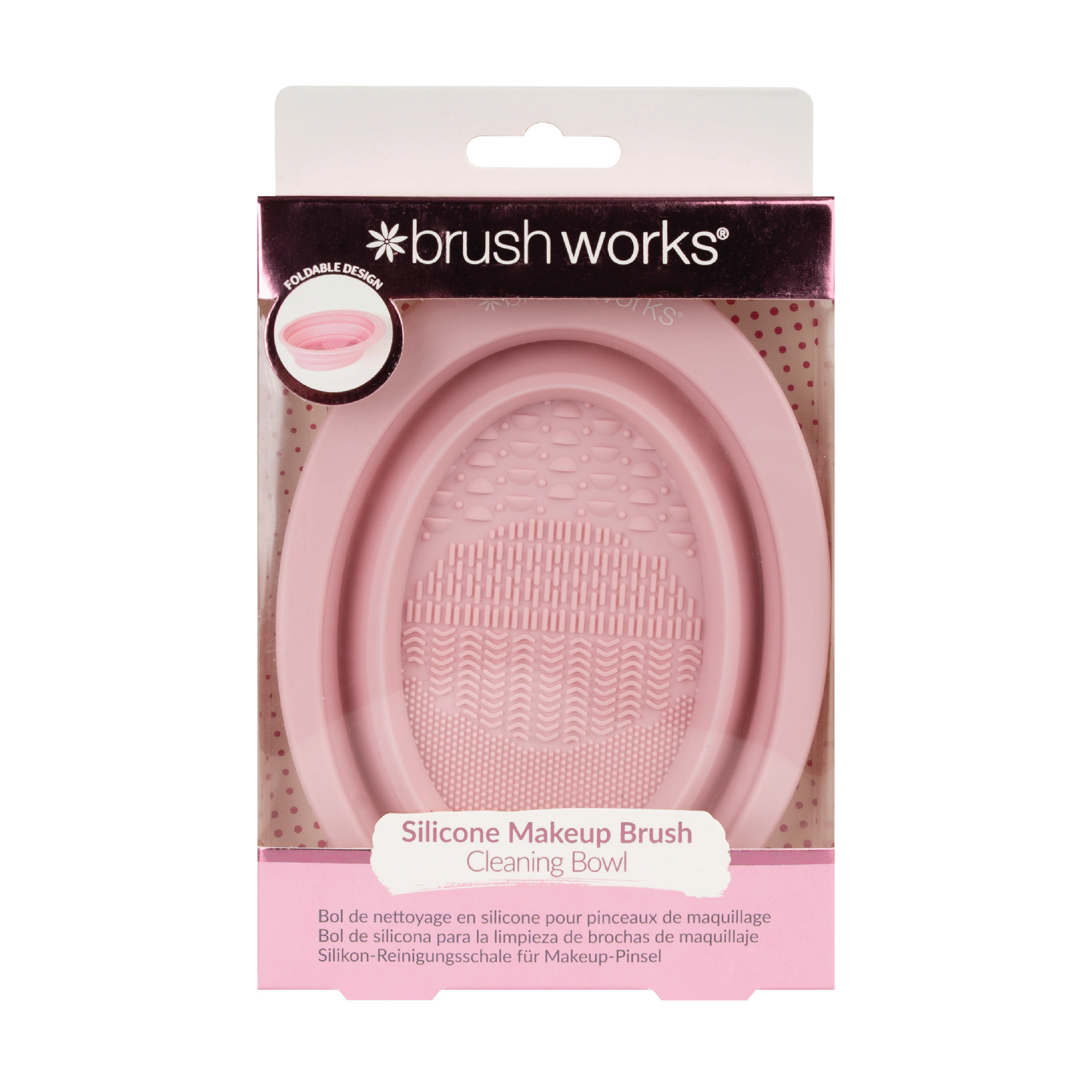 Brushworks Silicone Makeup Brush Cleaning Bowl, 1 stk.