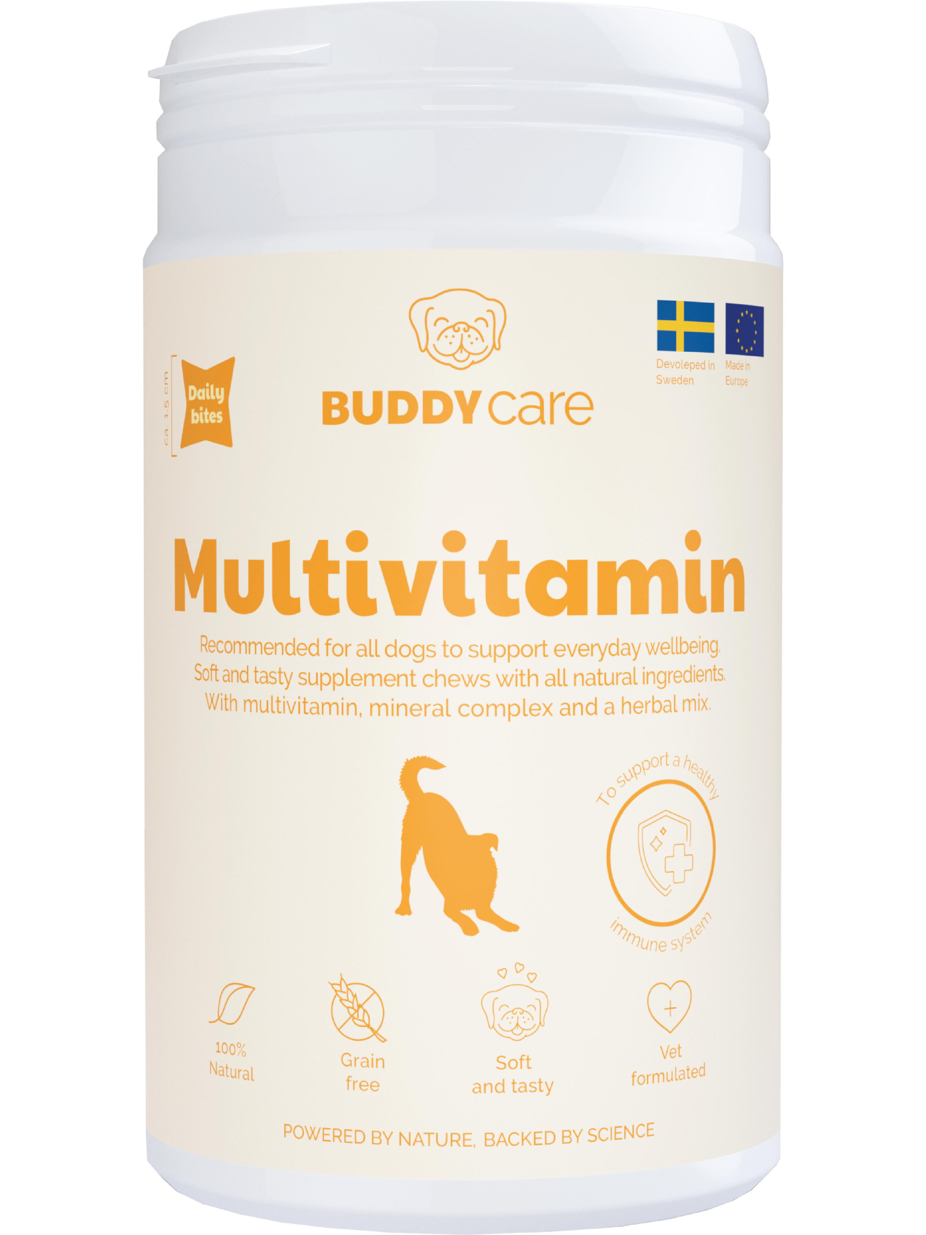 Buddy Pet Foods Multivitamin Kosttilskudd til hund, 150 g