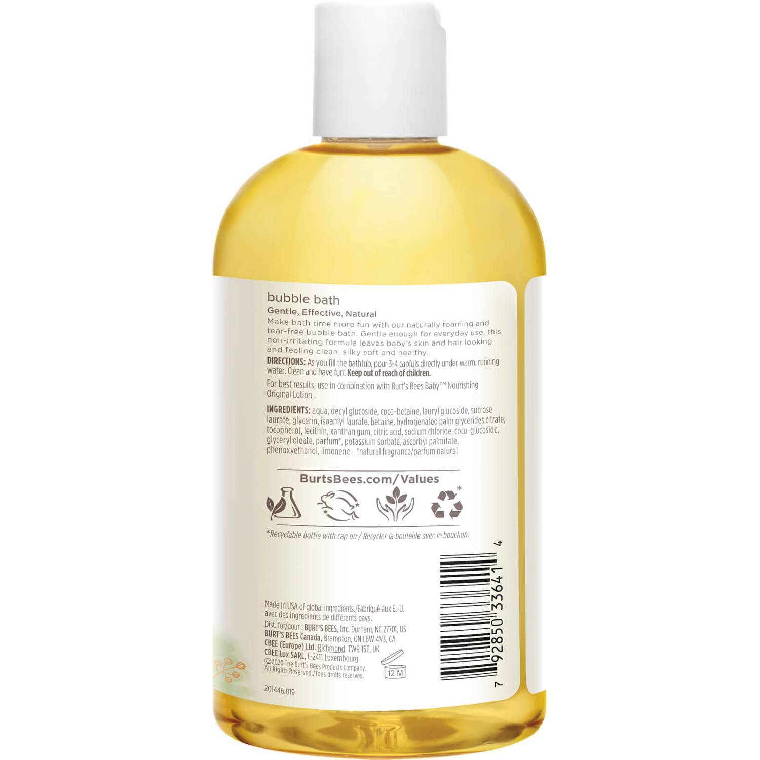 Burt's Bees Baby Bubble Bath, 350 ml