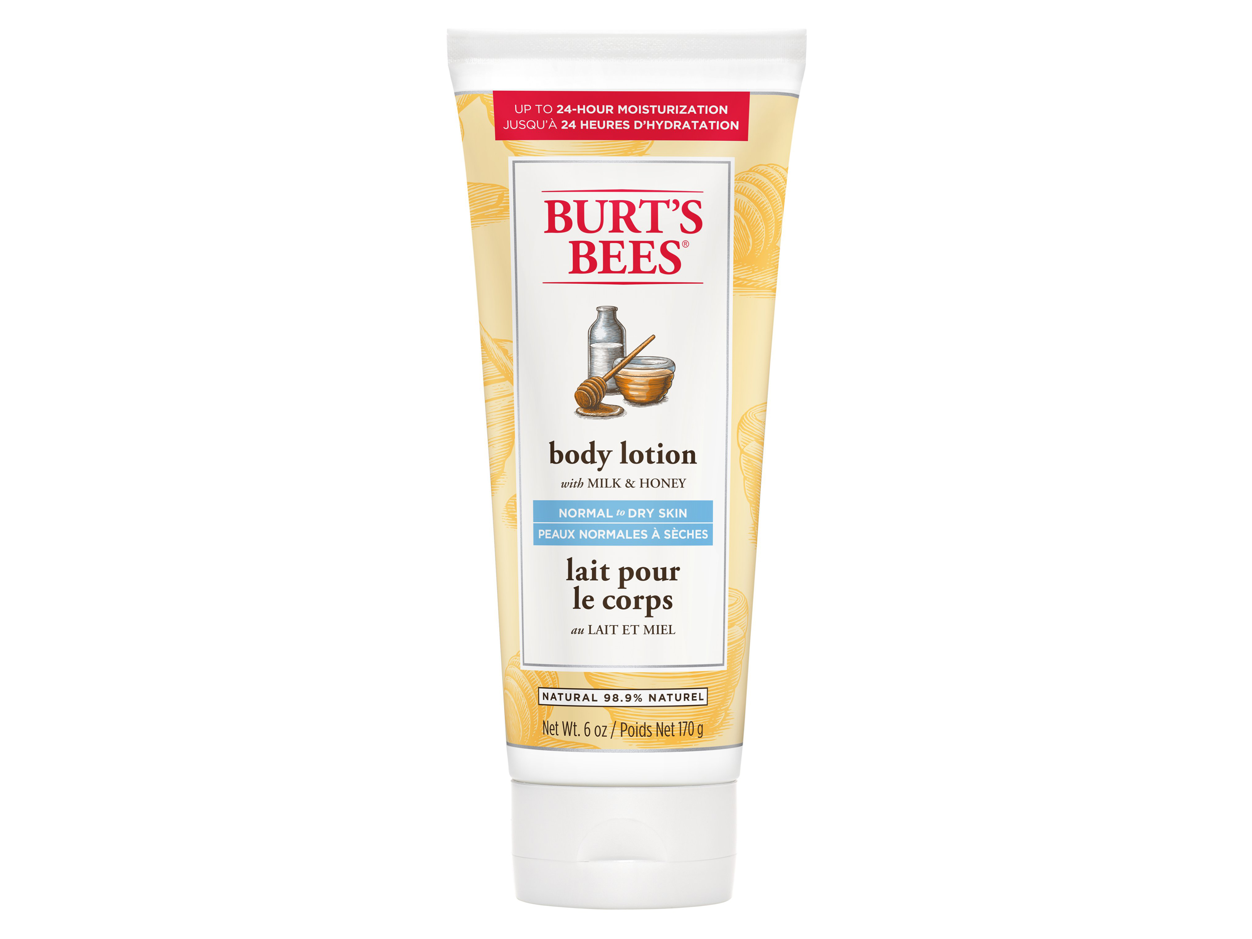 Burt's Bees Body Lotion Milk & Honey, 170 gram