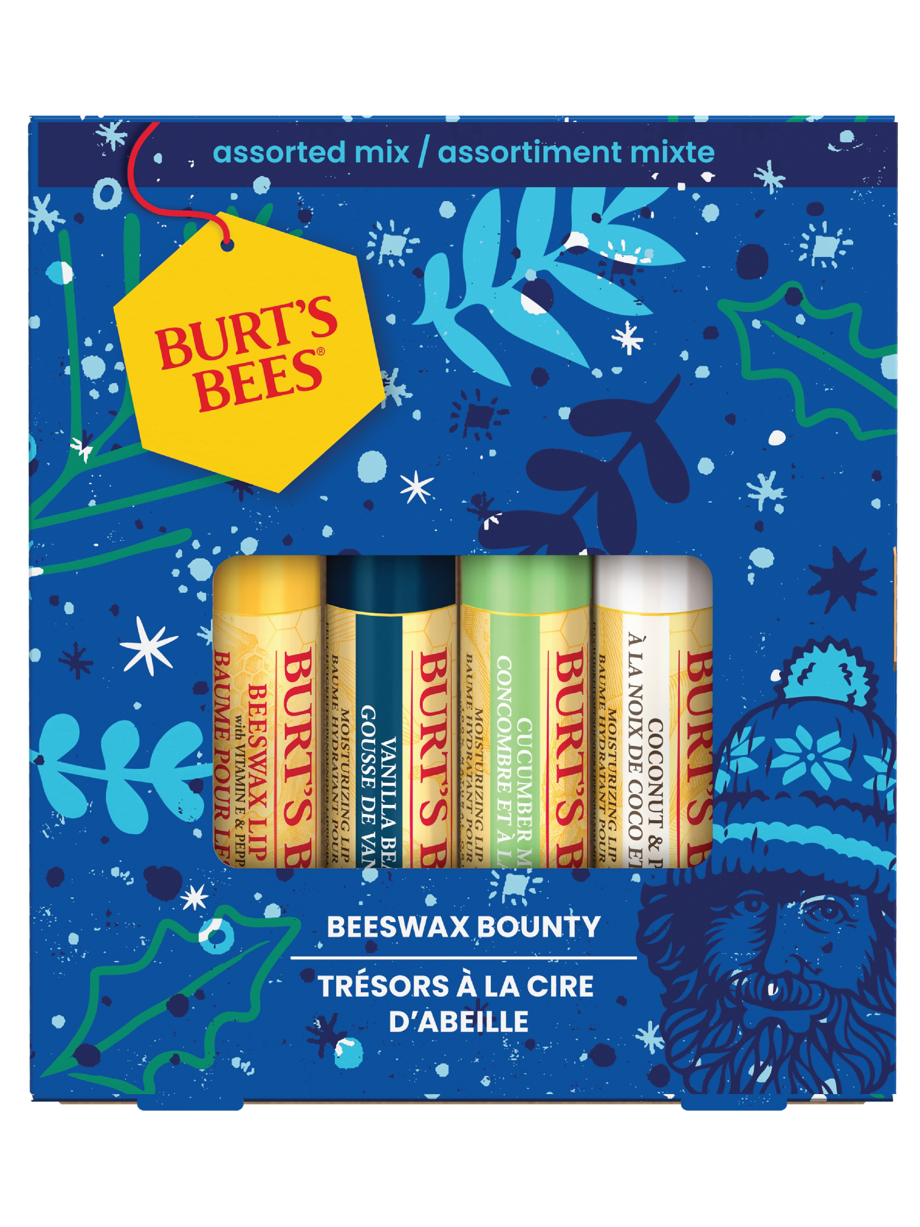 Burt's Bees Beeswax Bounty Assorted, 4 x 4,25 g