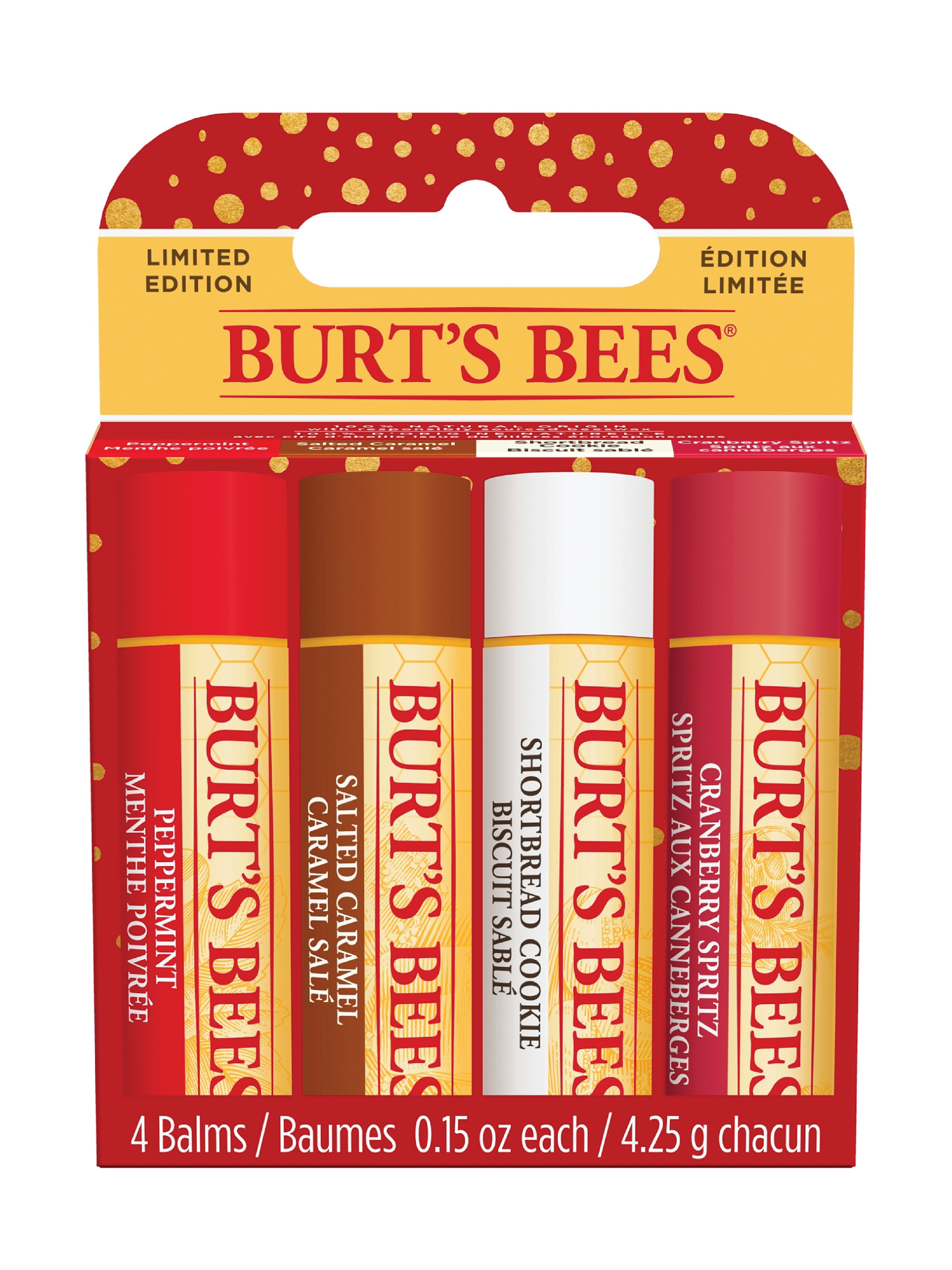 Burt's Bees Seasonal Lip Balm Multipack Festive, 4 x 4,25 g