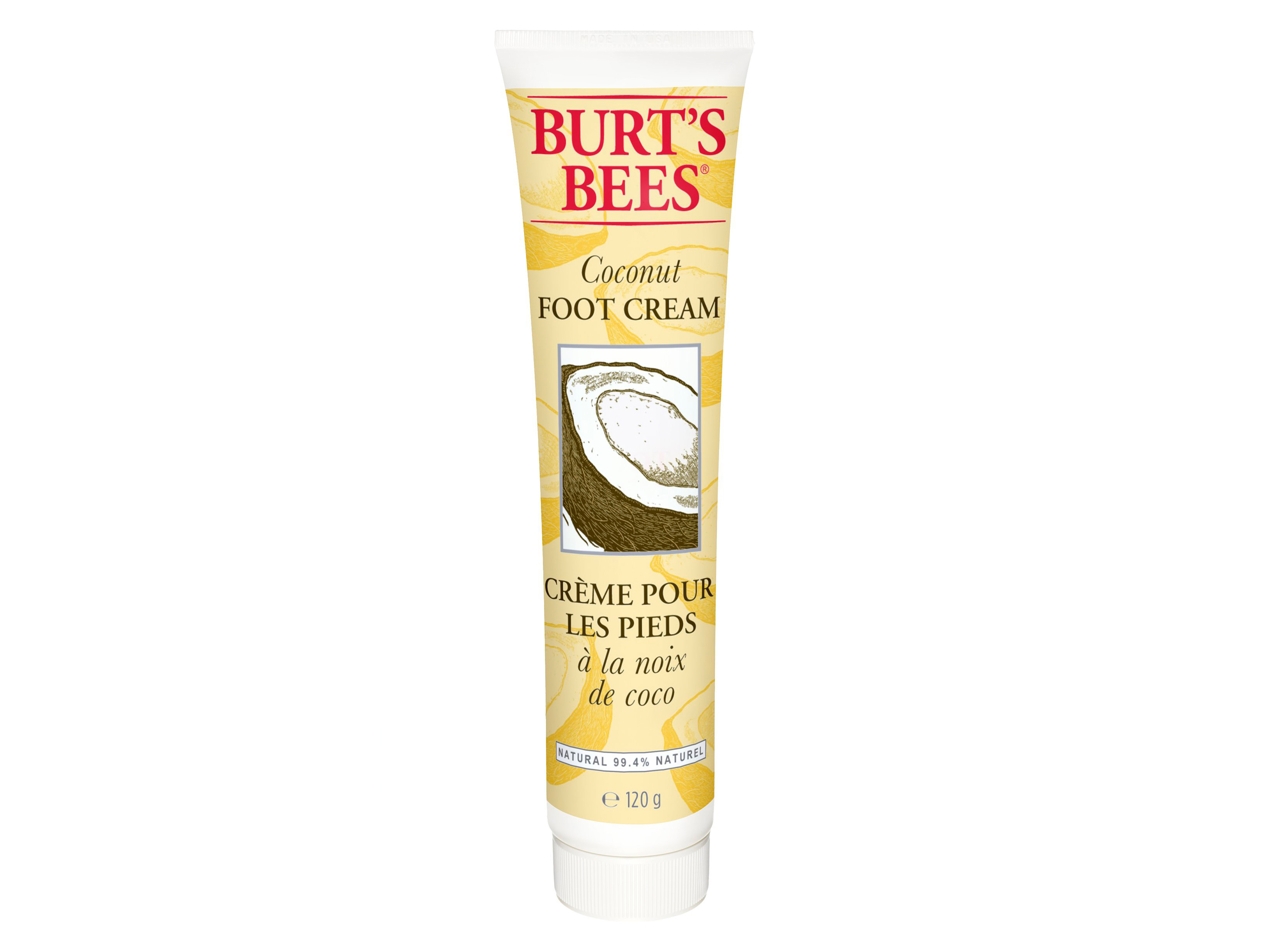 Burt's Bees Foot Cream Coconut, 120 gram