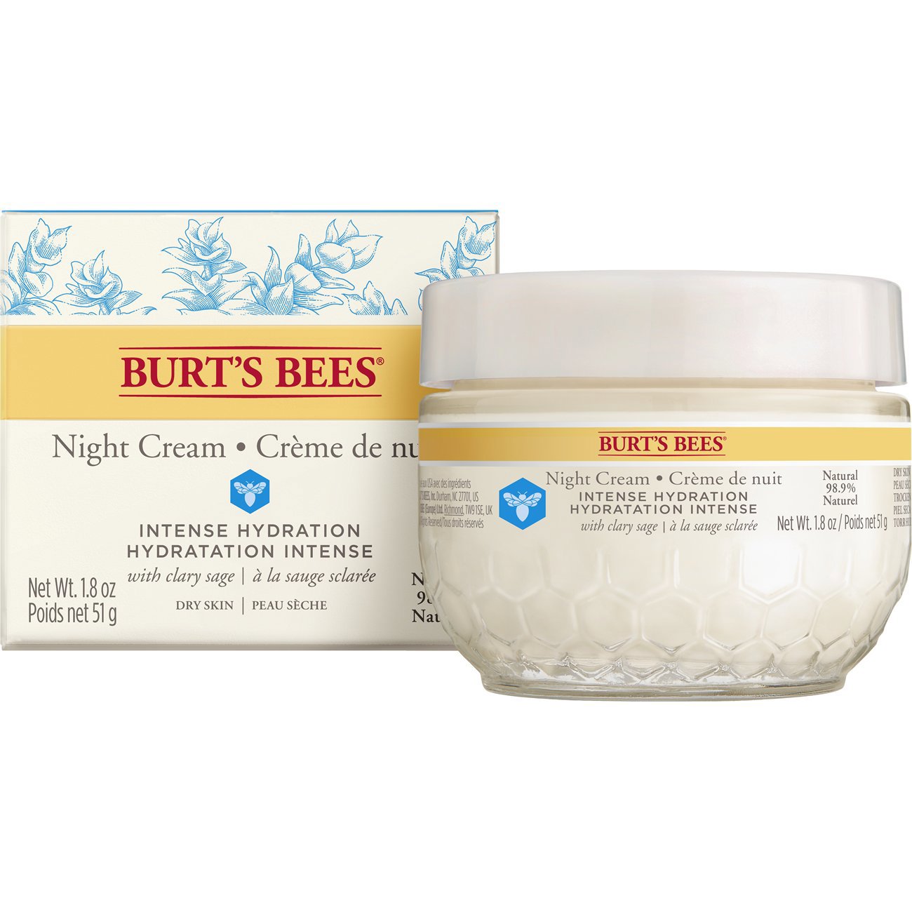 Burt's Bees Intense Hydration Night Cream, 50 g