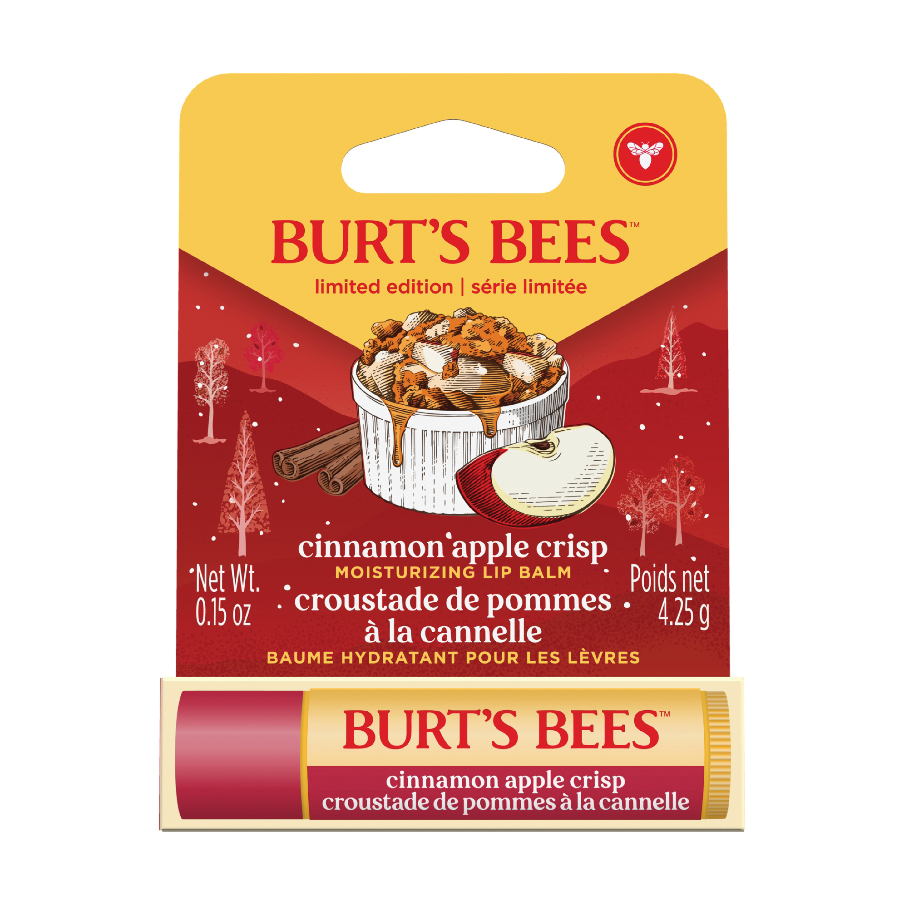 Burt's Bees Lip Balm Apple Cinnamon Blister, 4,25 g