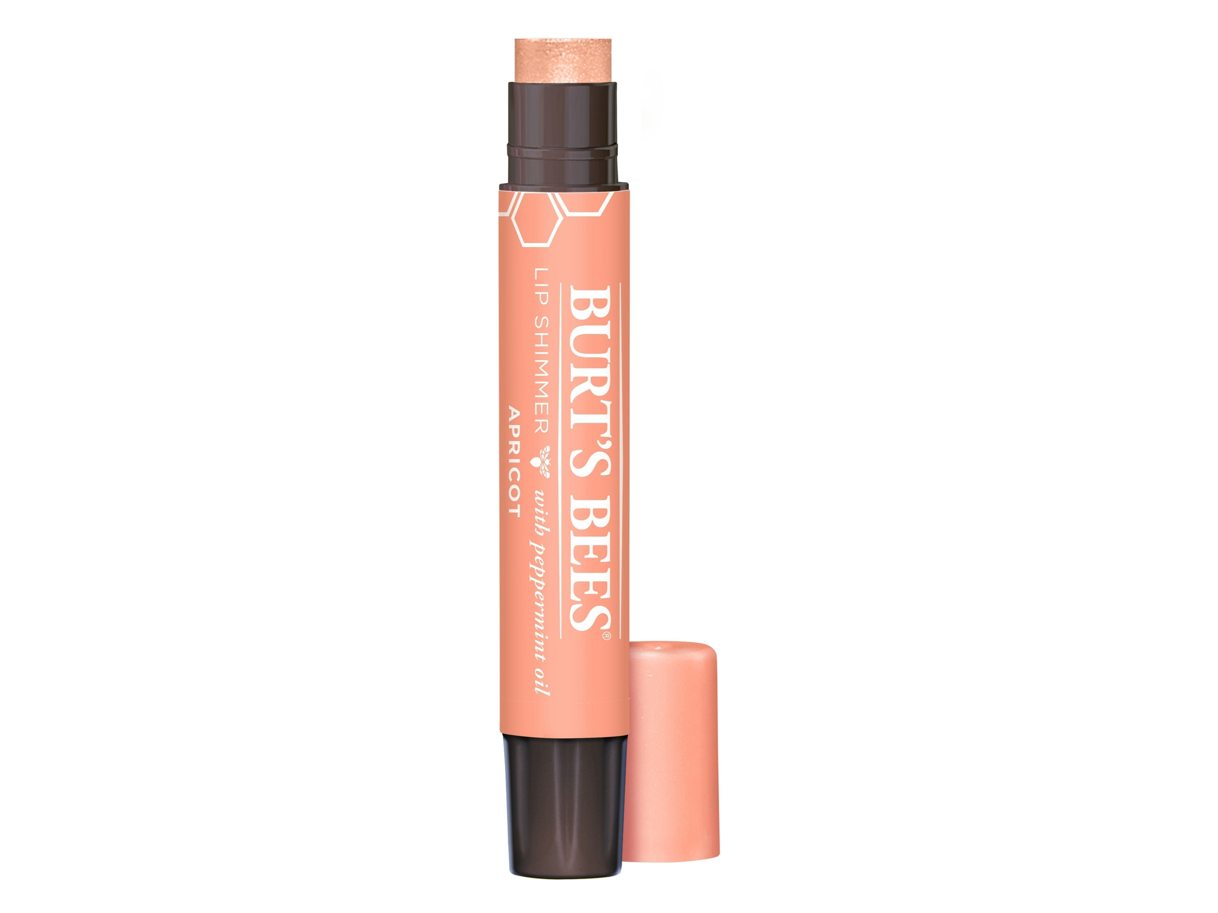 Burt's Bees Lip Shimmer Apricot, 2,6 gram