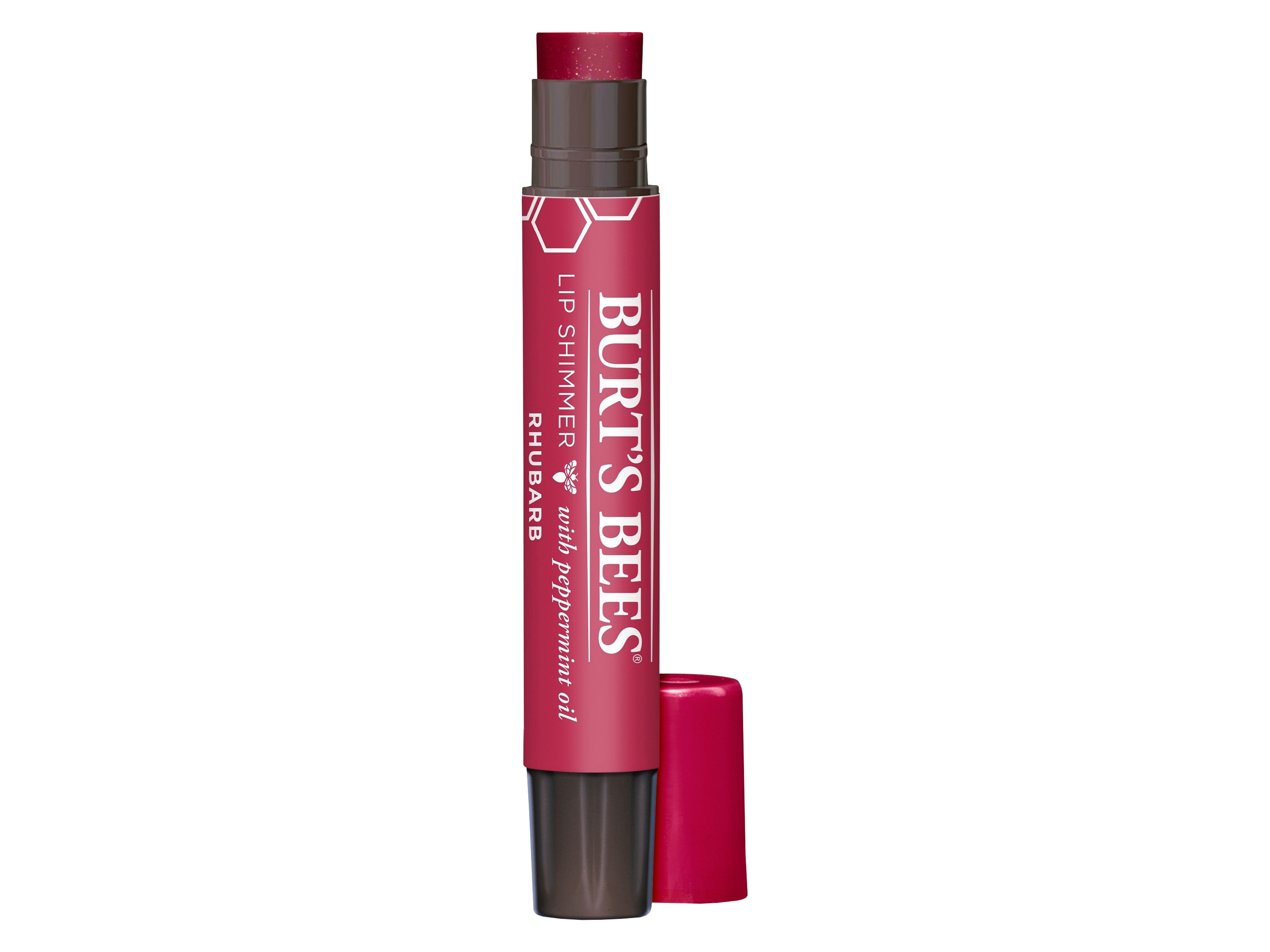 Burt's Bees Lip Shimmer Rhubarb, 2,6 gram