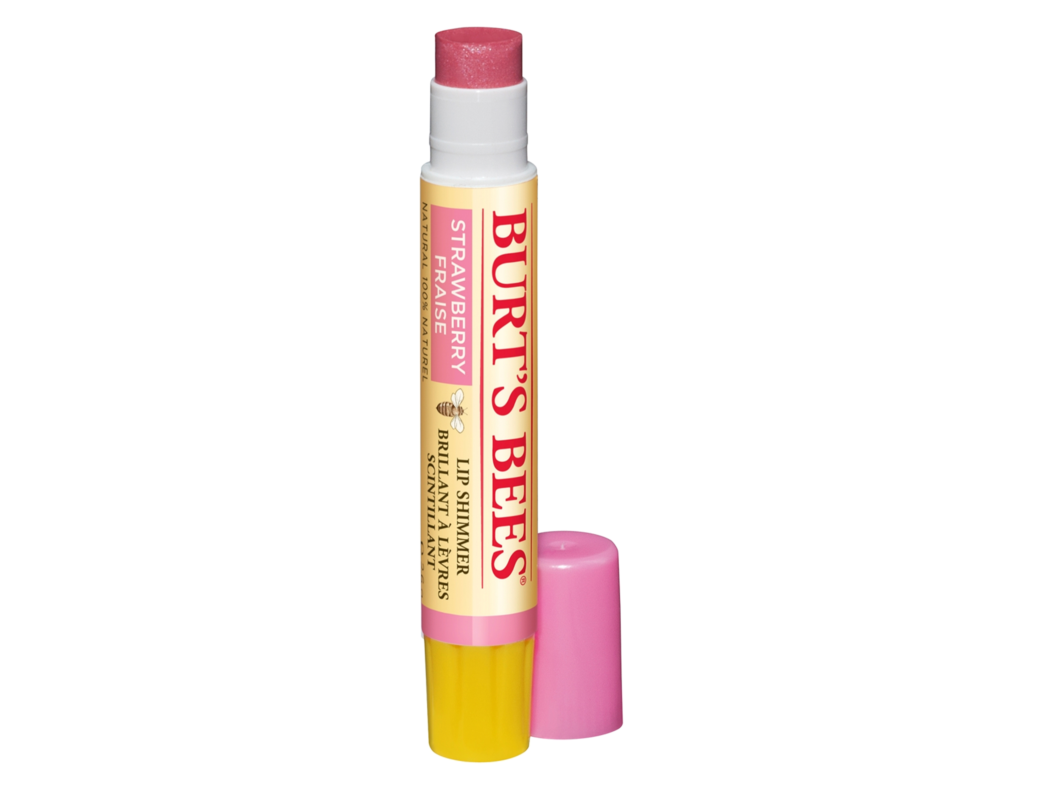 Burt's Bees Lip Shimmer Strawberry, 2,6 gram