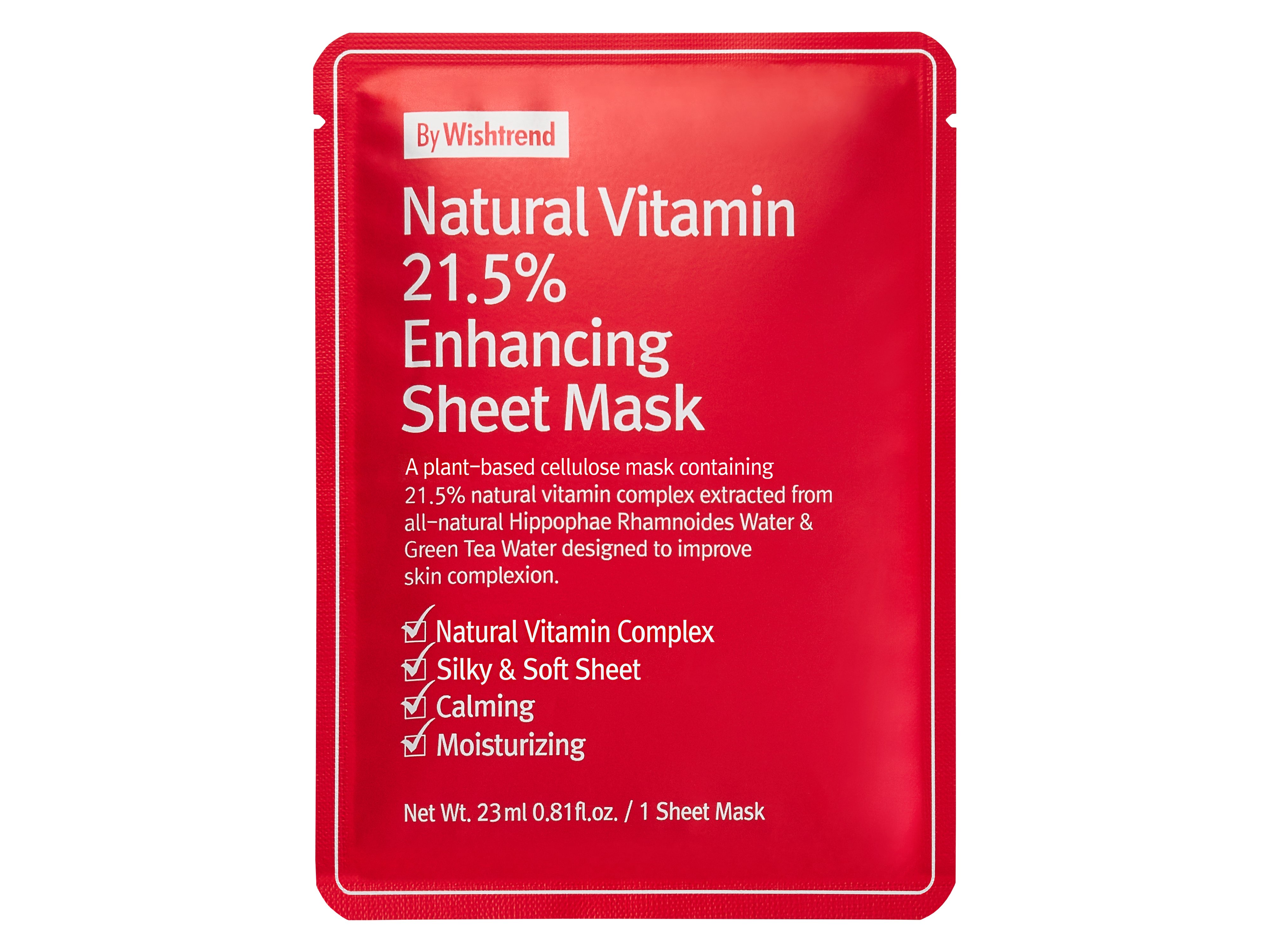 By Wishtrend Natural Vitamin Sheet Mask, 1 stk