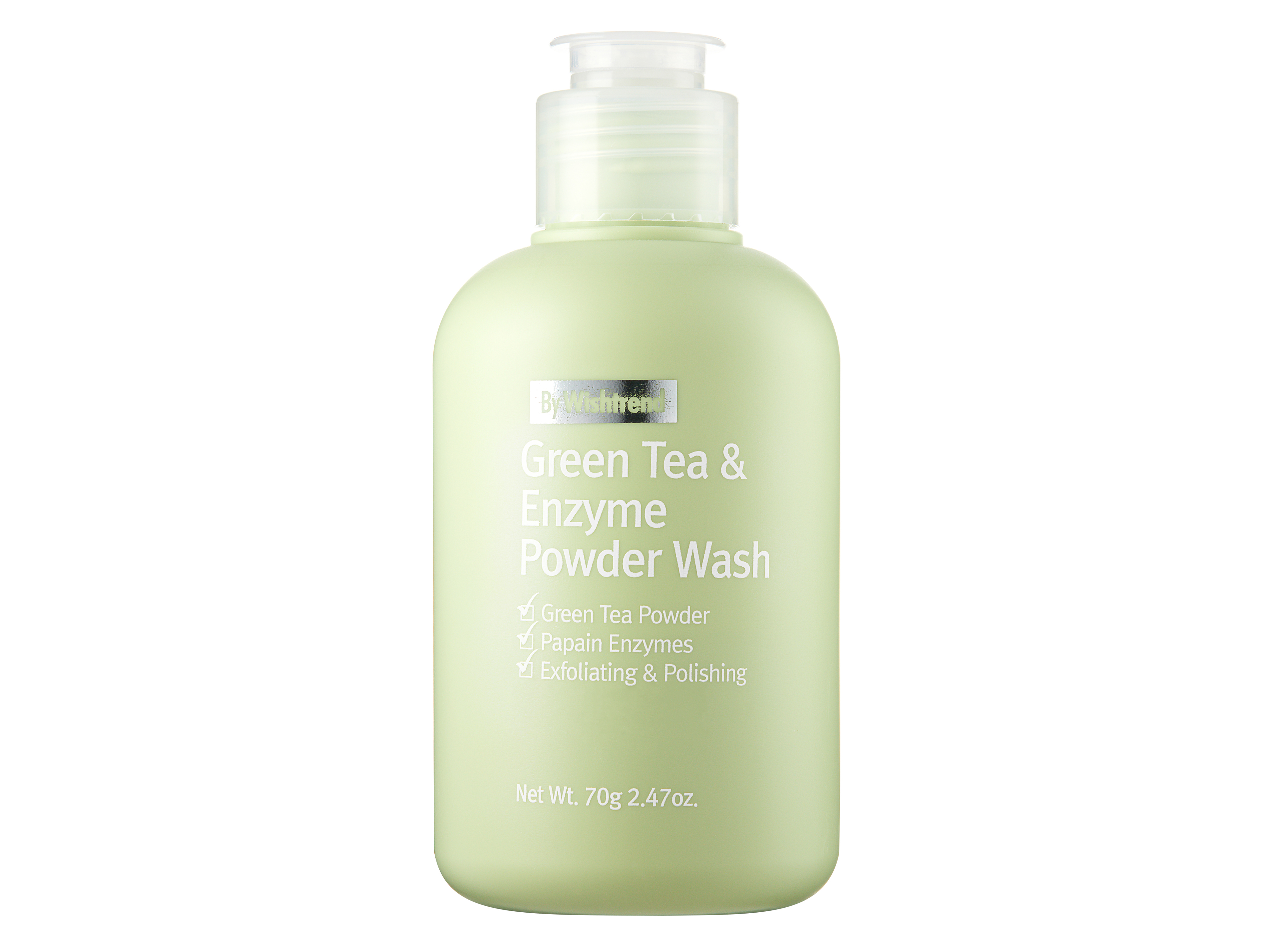 By Wishtrend Green Tea & Enzyme Powder Wash, 70 gram