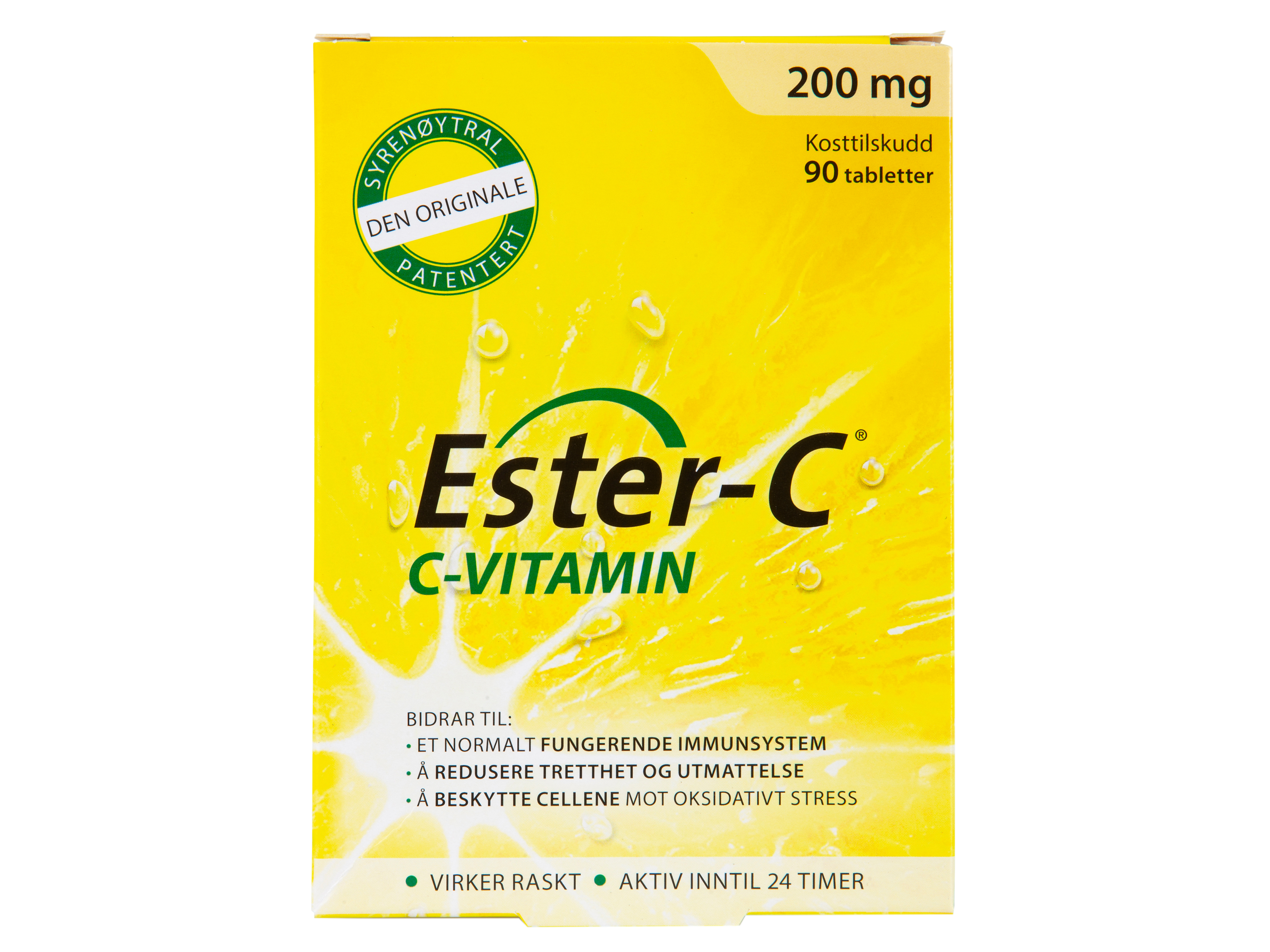 Ester-C C-vitamin 200 mg, 90 tabletter