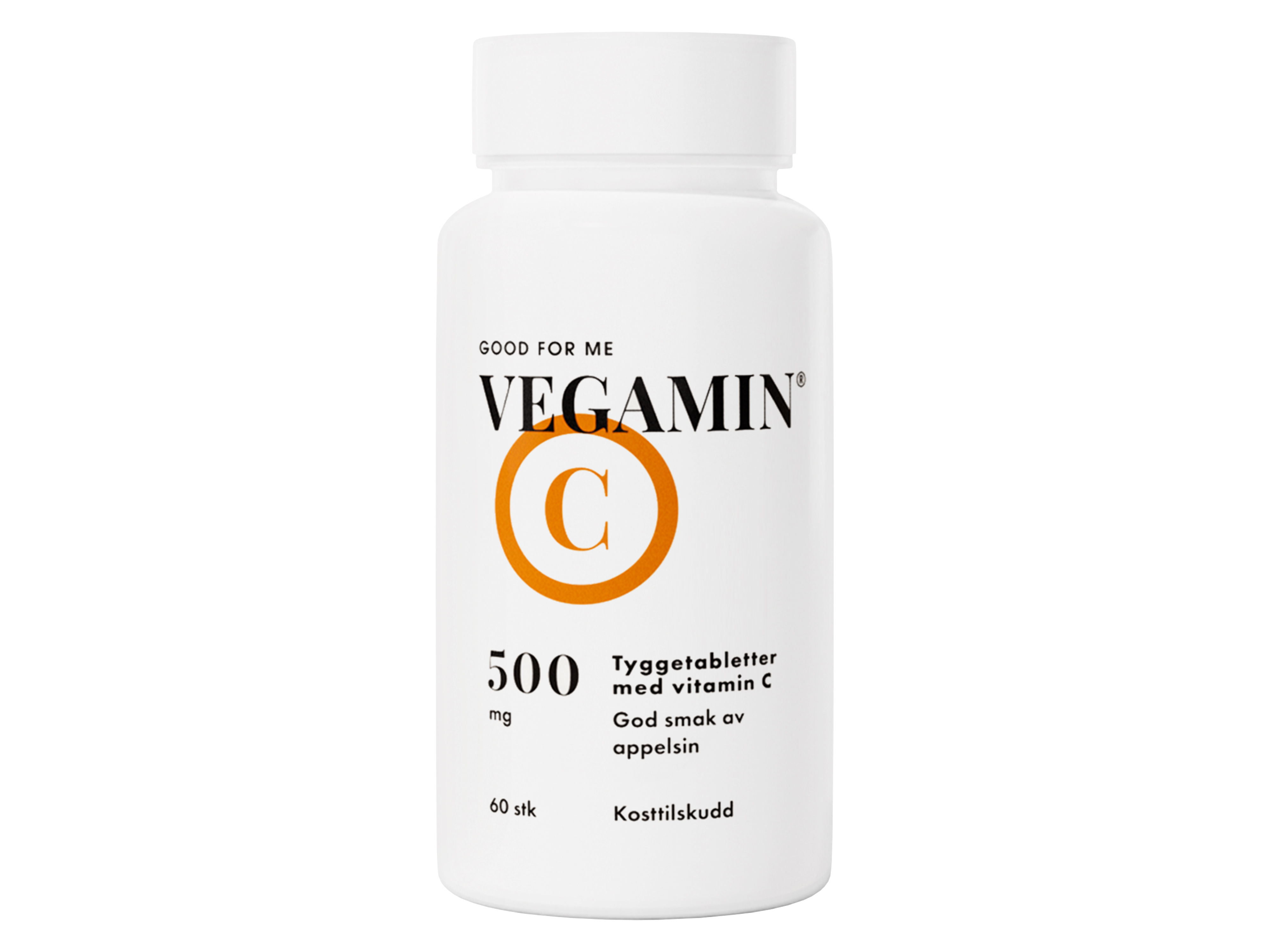 Vegamin C-vitamin 500 mg, 60 tyggetabletter,