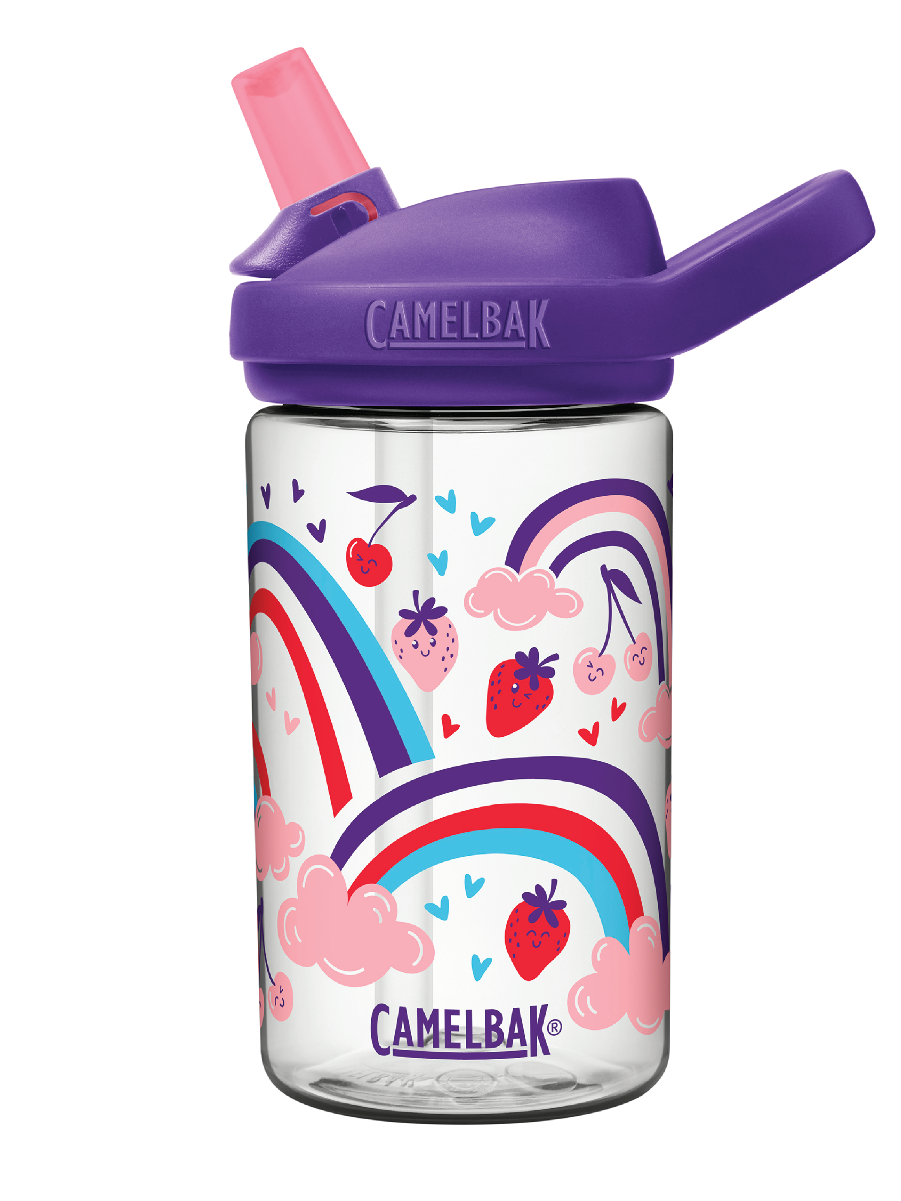 Camelbak Drikkeflaske Eddy+ Kids Berry Rainbow, Berry Rainbow, 0,4 L