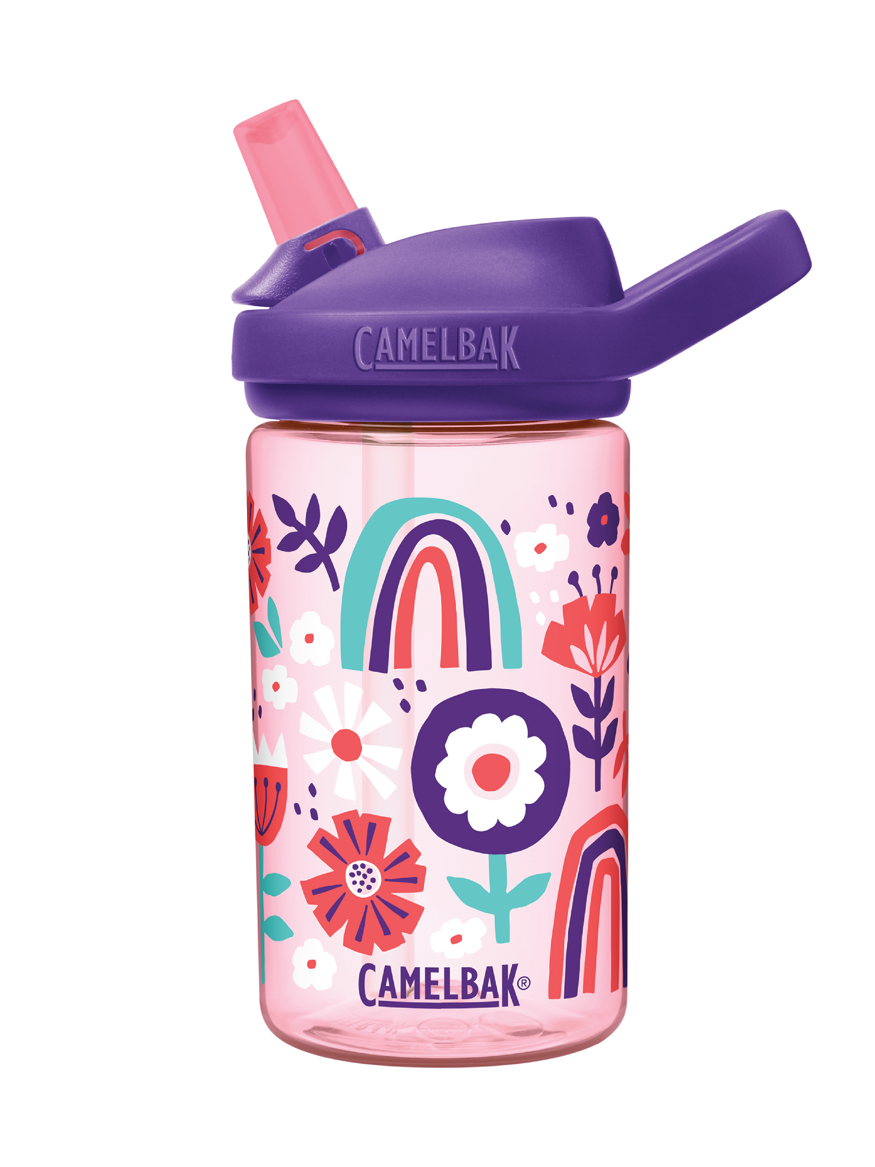 Camelbak Eddy+ Kids Drikkeflaske Floral Collage, 0,4 L