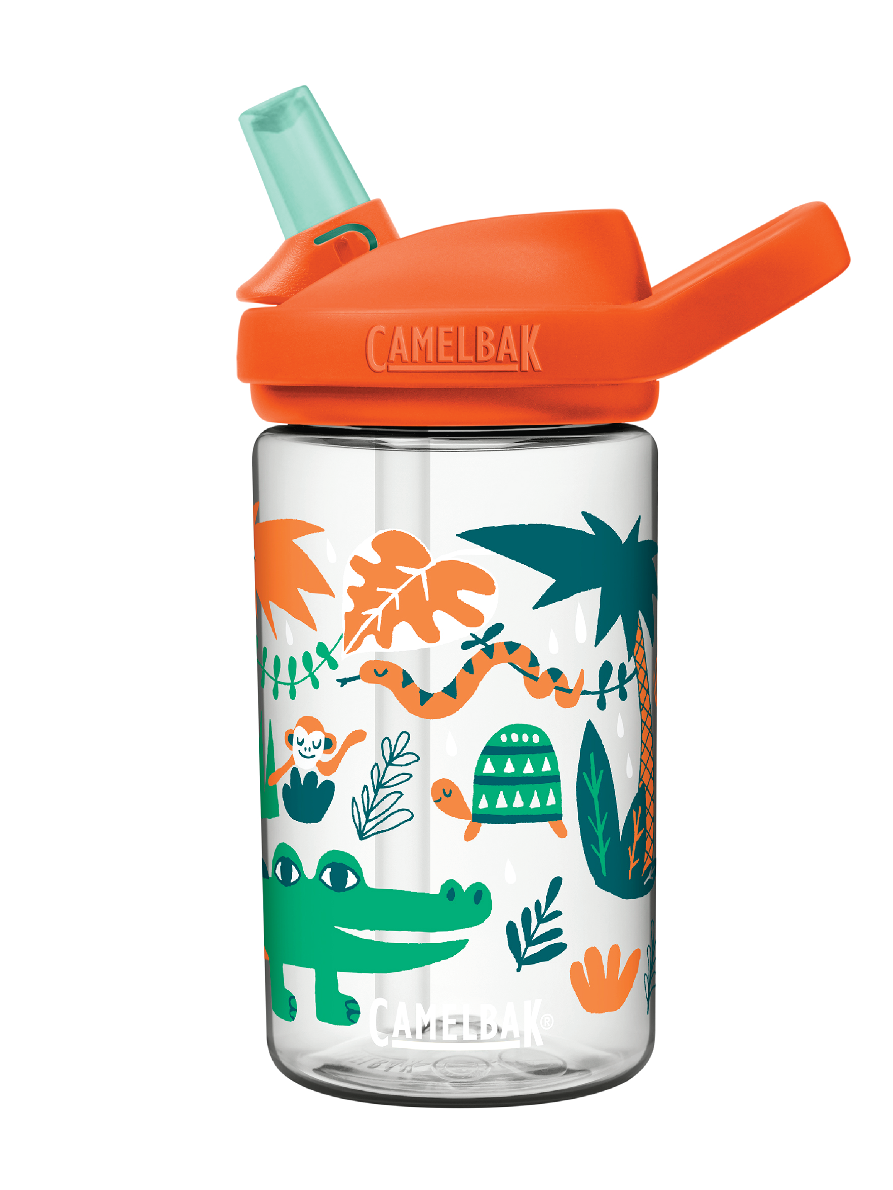 Camelbak Eddy+ Kids Drikkeflaske, Jungle Animals, 0,4 L