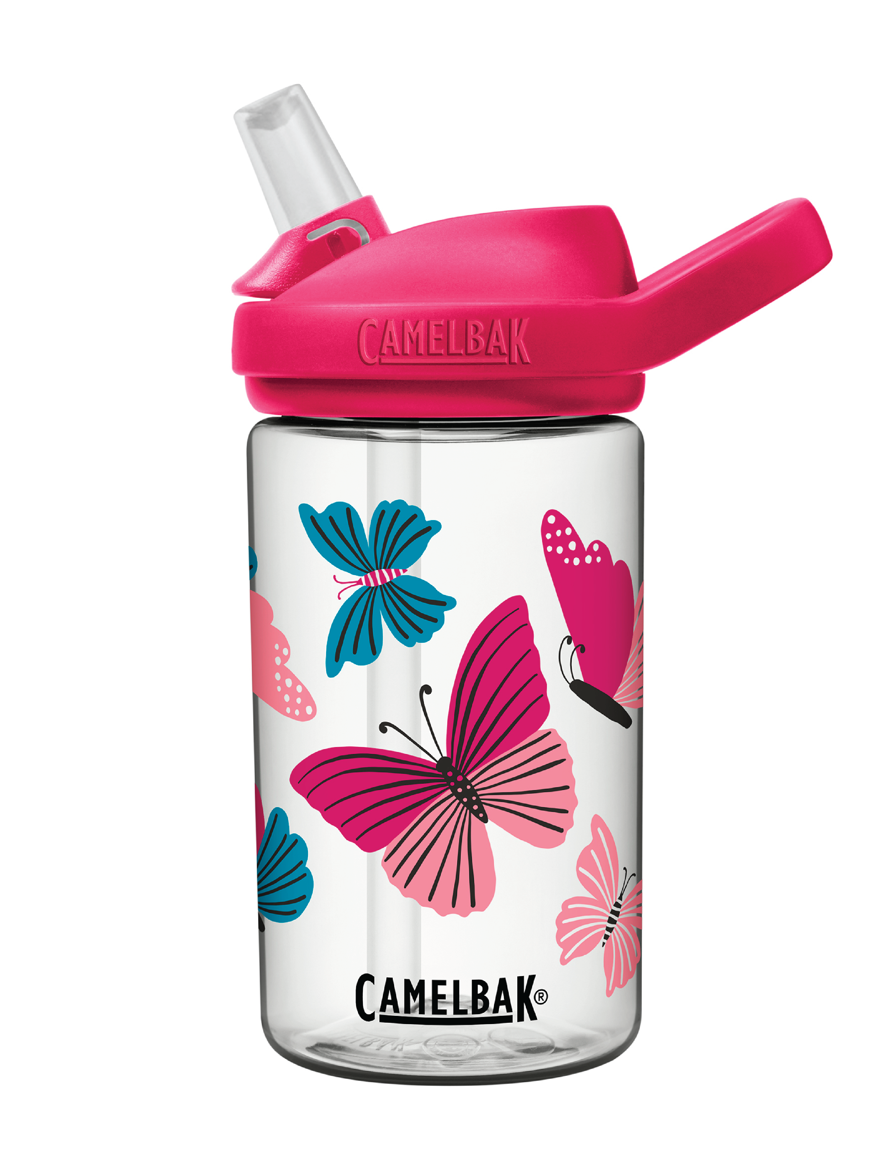 Camelbak Eddy+ Kids Drikkeflaske, Colorblock Butterflies, 0,4 L