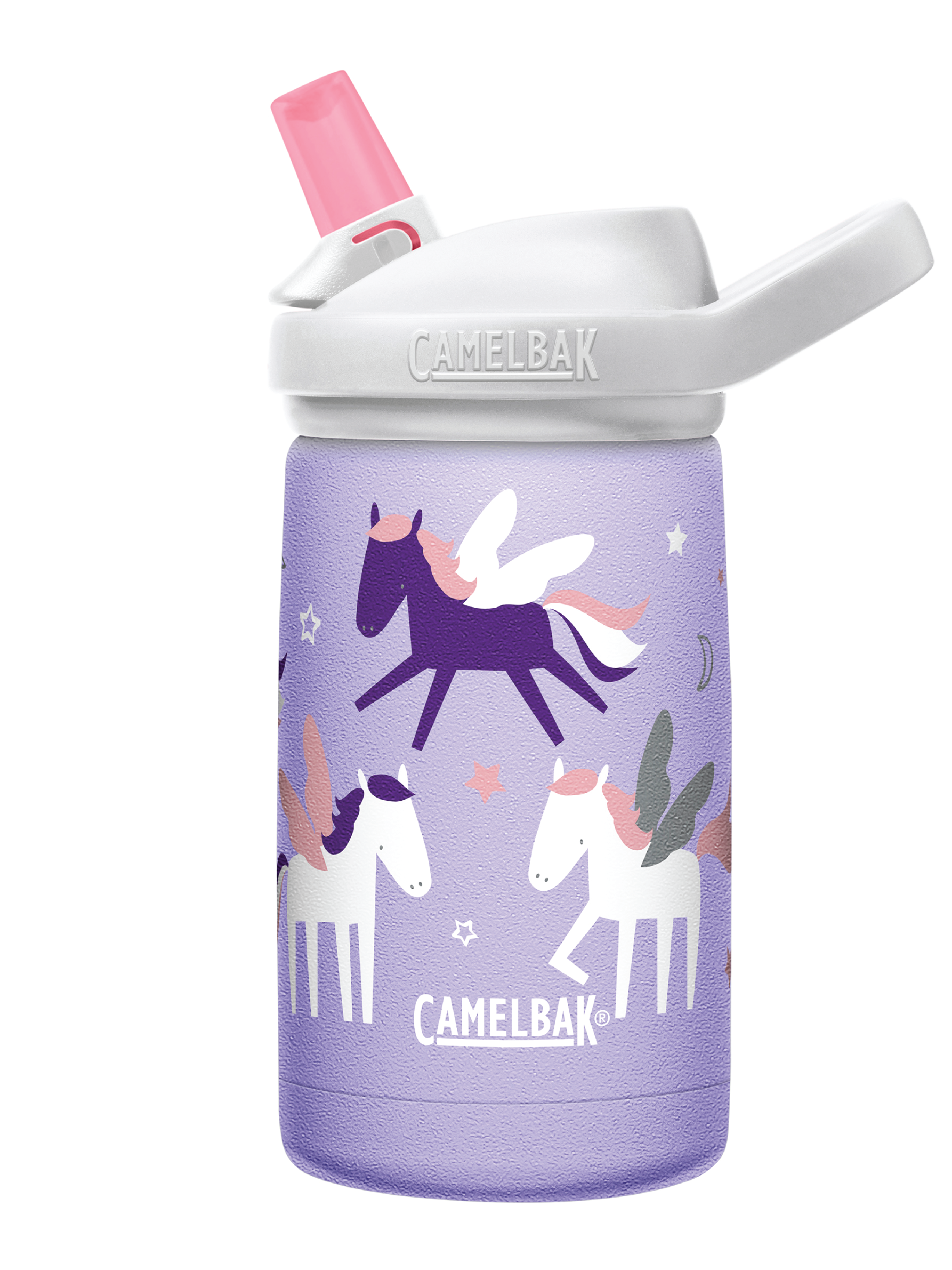 Camelbak Eddy+ Kids Insulated Drikkeflaske, Unicorn Stars, 0,35 L