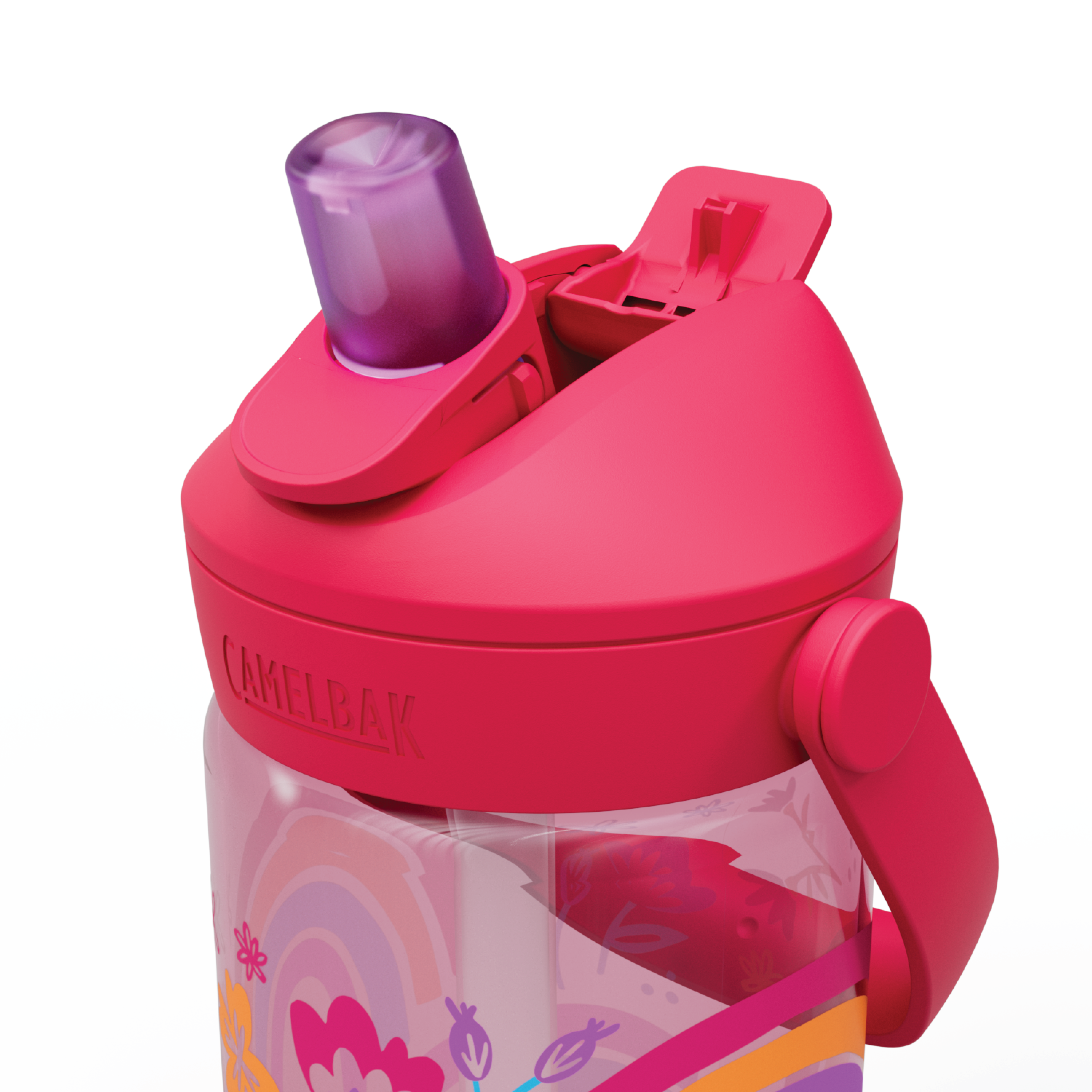 Camelbak Thrive Flip Straw Kids Drikkeflaske, Rainbow Floral, 0,4 L
