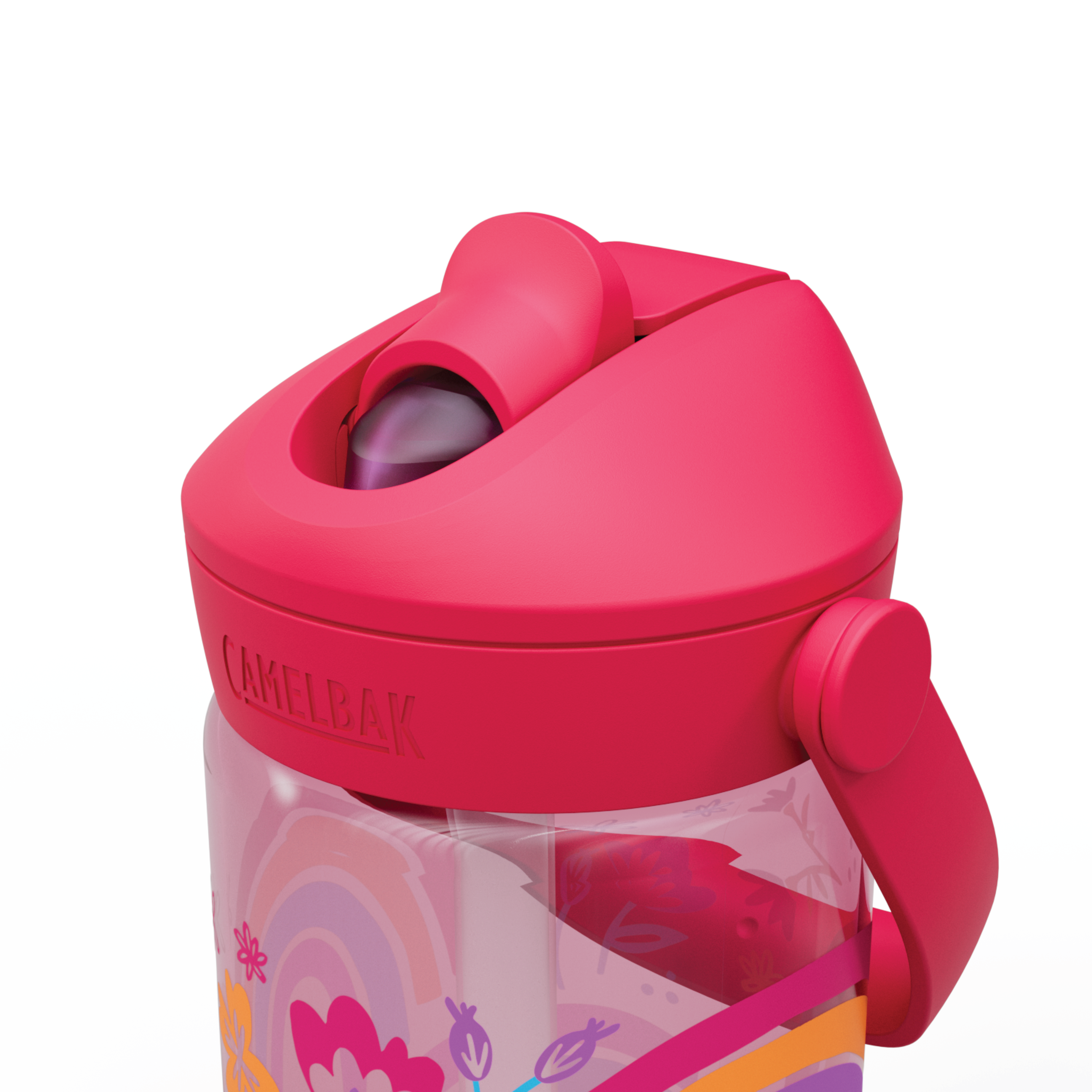 Camelbak Thrive Flip Straw Kids Drikkeflaske, Rainbow Floral, 0,4 L