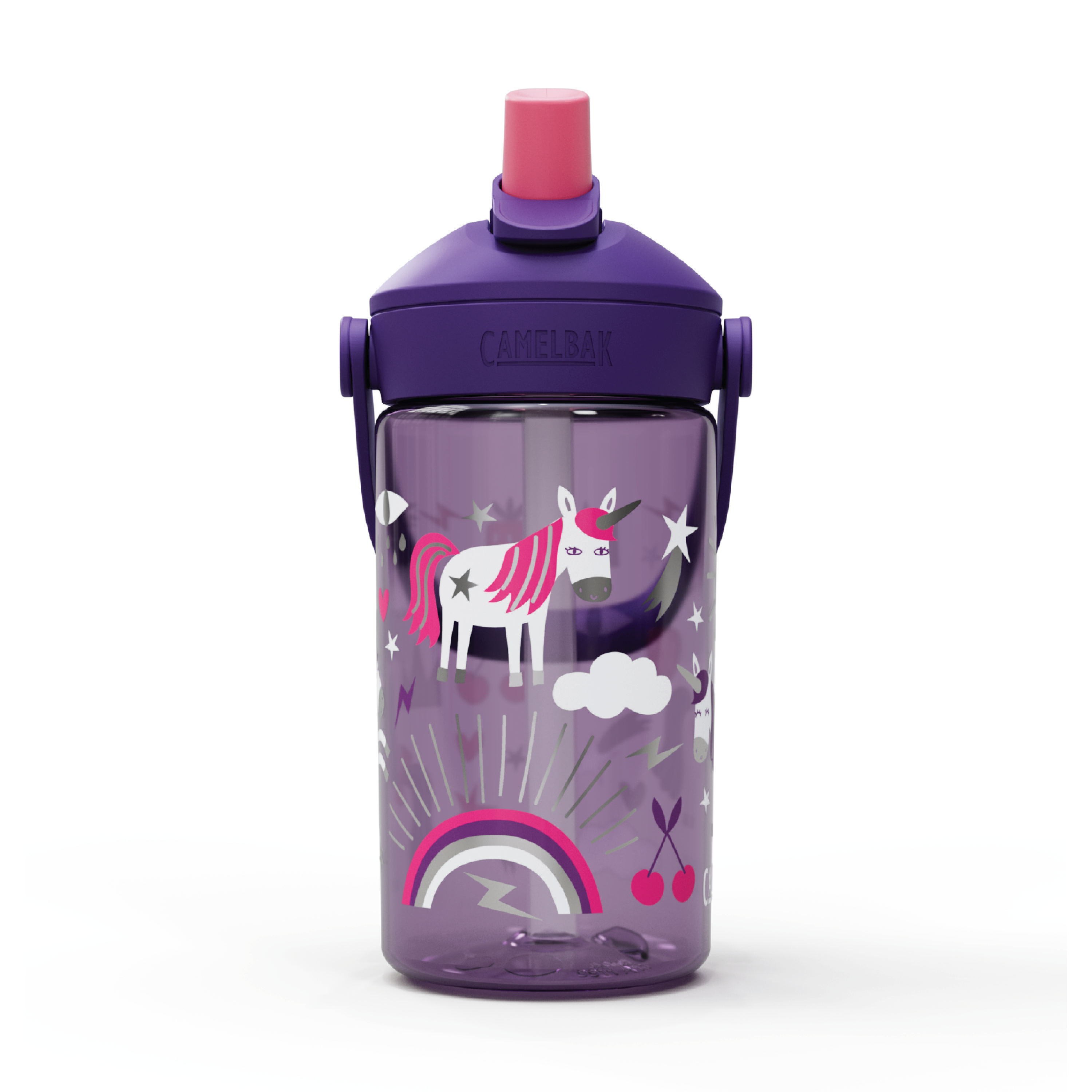 Camelbak Thrive Flip Straw Kids Drikkeflaske, Unicorn Party, 0,4 L