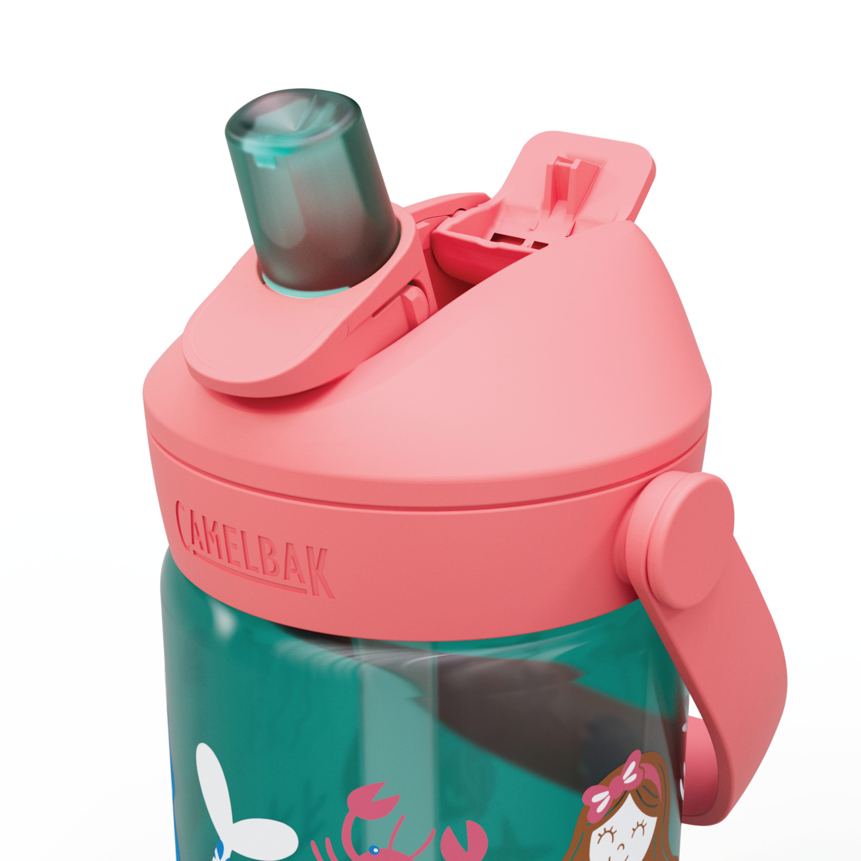 Camelbak Thrive Flip Straw Kids Drikkeflaske, Mermaid Friends, 0,4 L