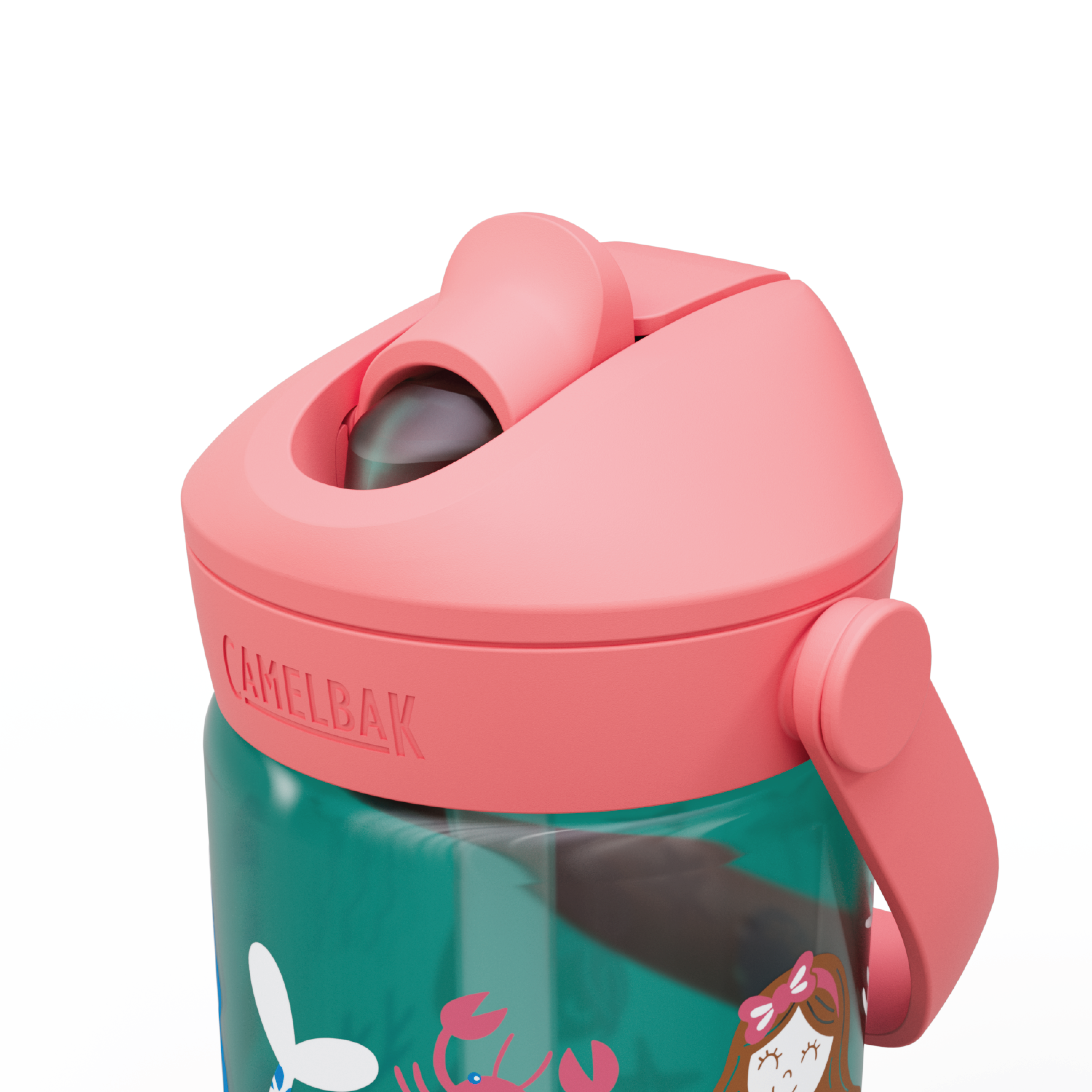 Camelbak Thrive Flip Straw Kids Drikkeflaske, Mermaid Friends, 0,4 L