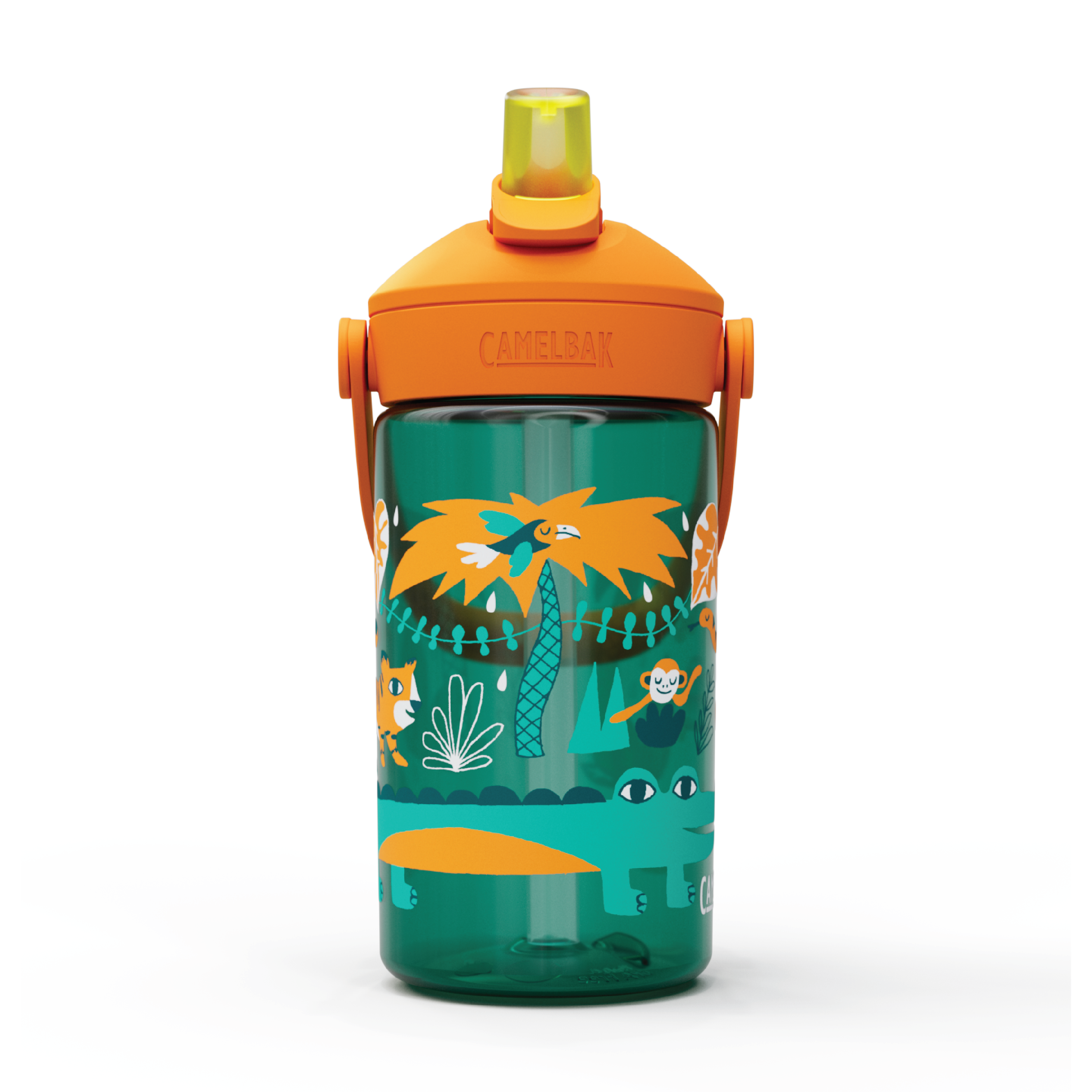 Camelbak Thrive Flip Straw Kids Drikkeflaske, Jungle Animals, 0,4 L