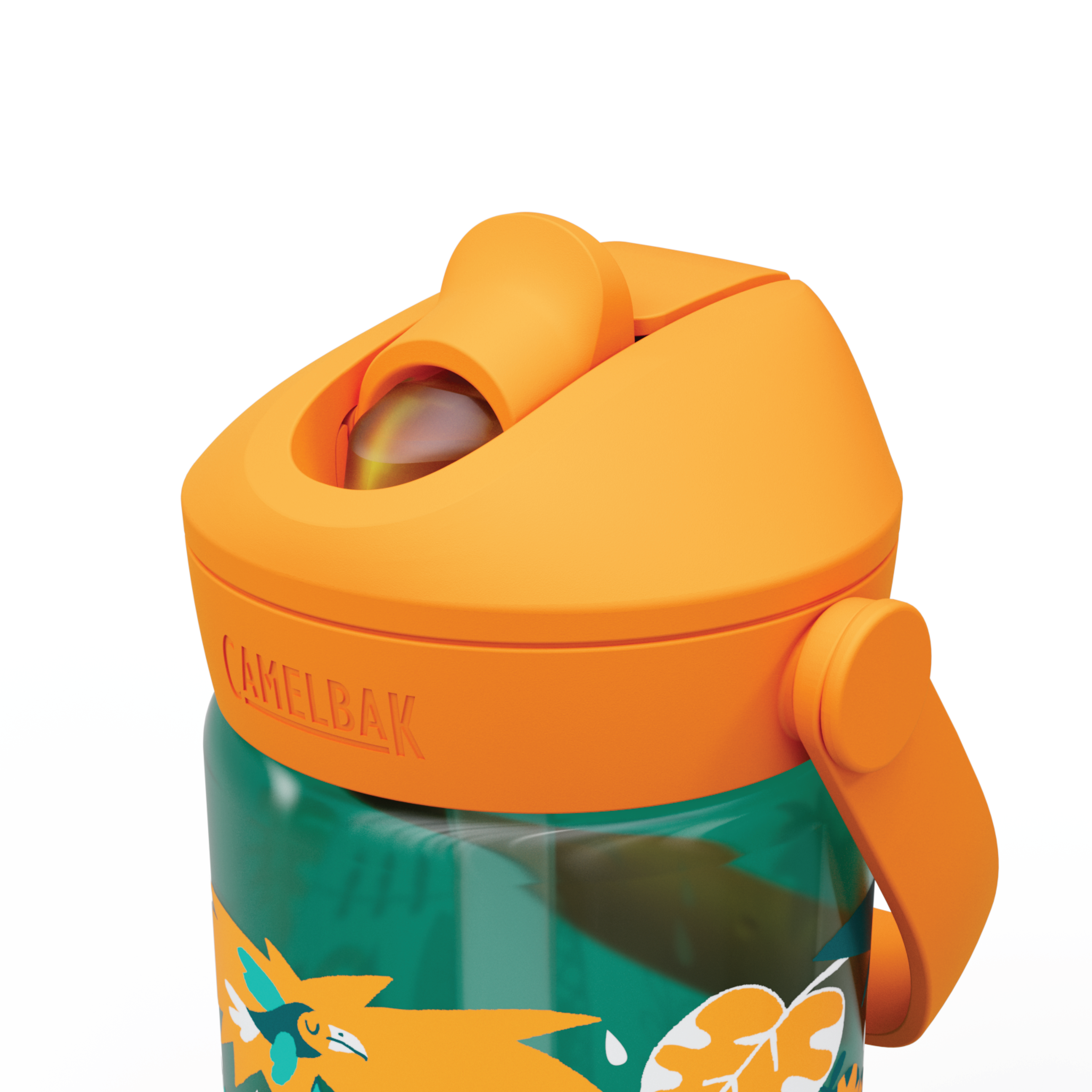 Camelbak Thrive Flip Straw Kids Drikkeflaske, Jungle Animals, 0,4 L