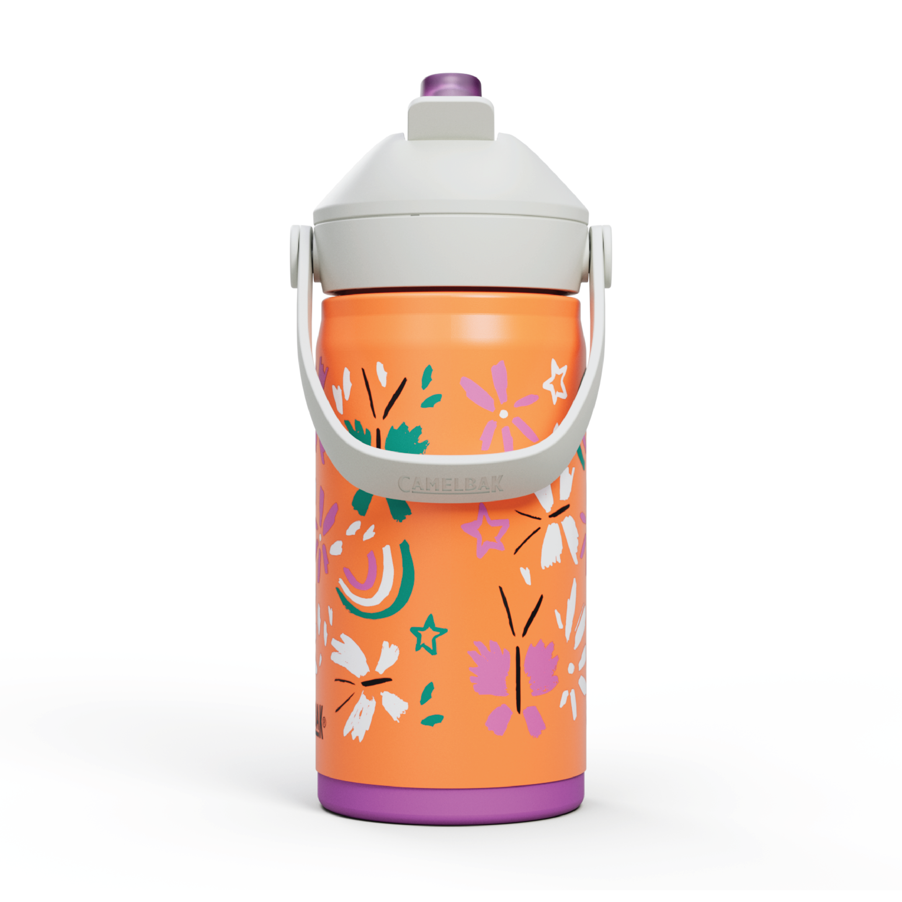 Camelbak Thrive Flip Straw Kids Insulated Drikkeflaske, Butterfly Rainbow, 0,35 L