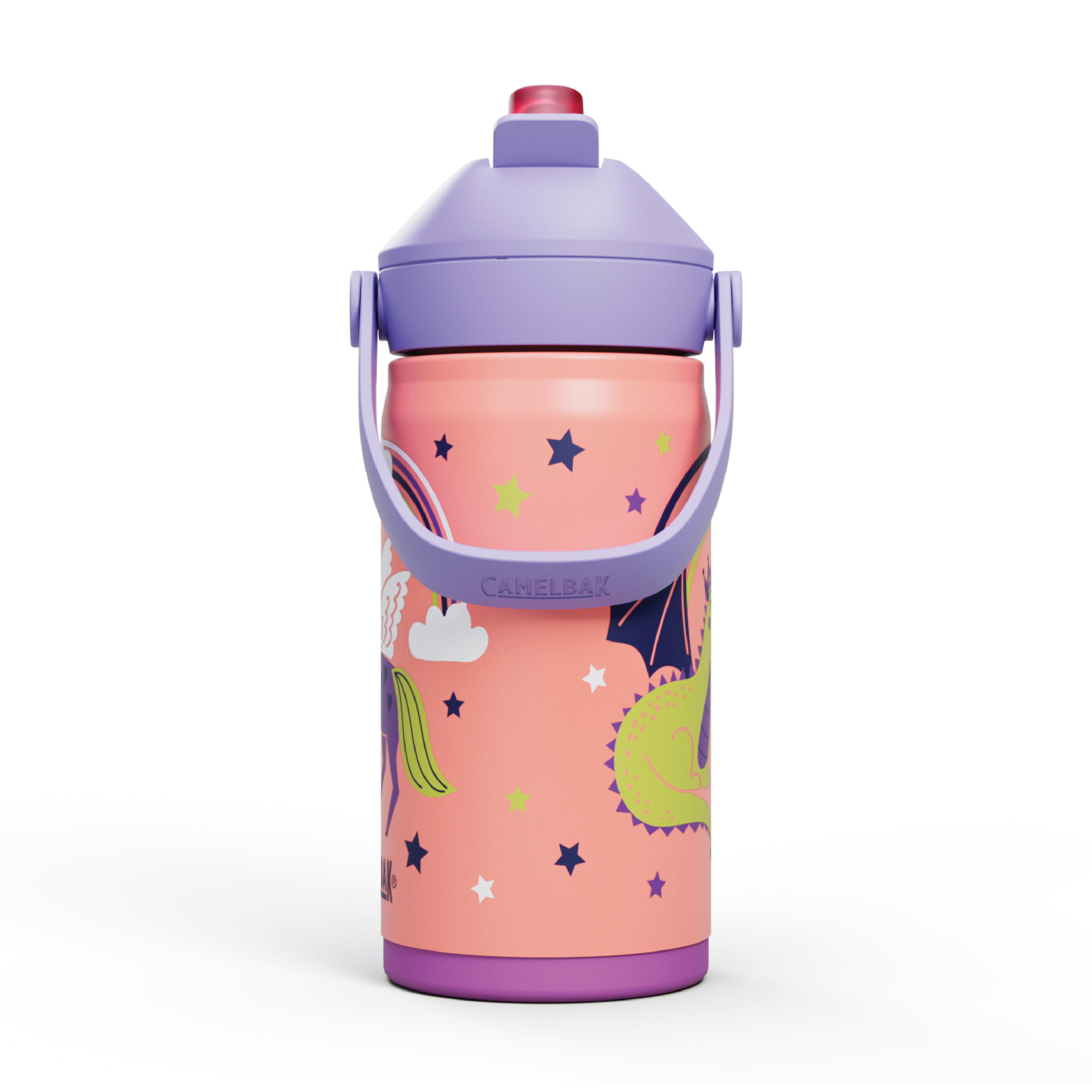Camelbak Thrive Flip Straw Kids Insulated Drikkeflaske, Magic Unicorns, 0,35 L