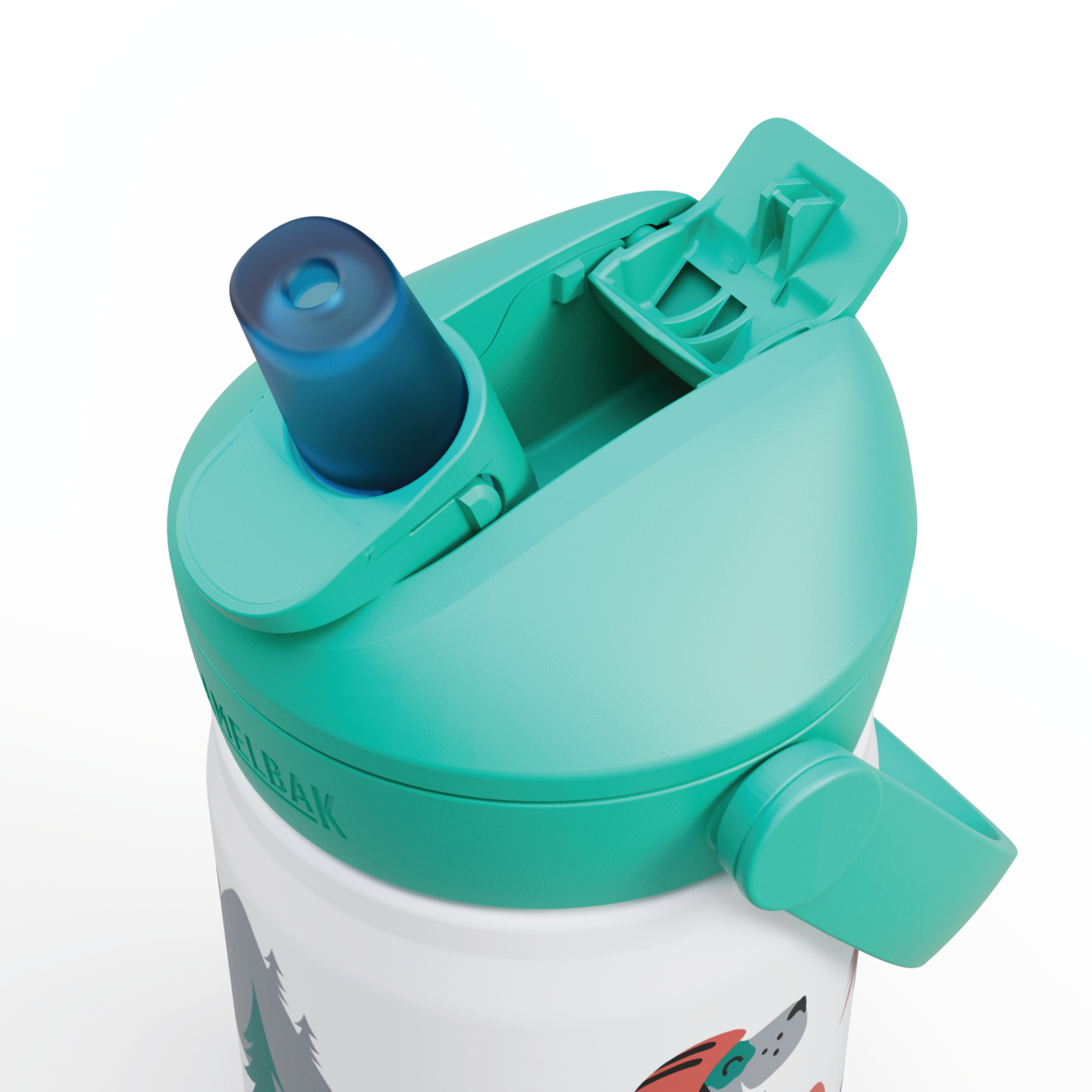 Camelbak Thrive Flip Straw Kids VSS Drikkeflaske, Biking Dogs, 0,35 L