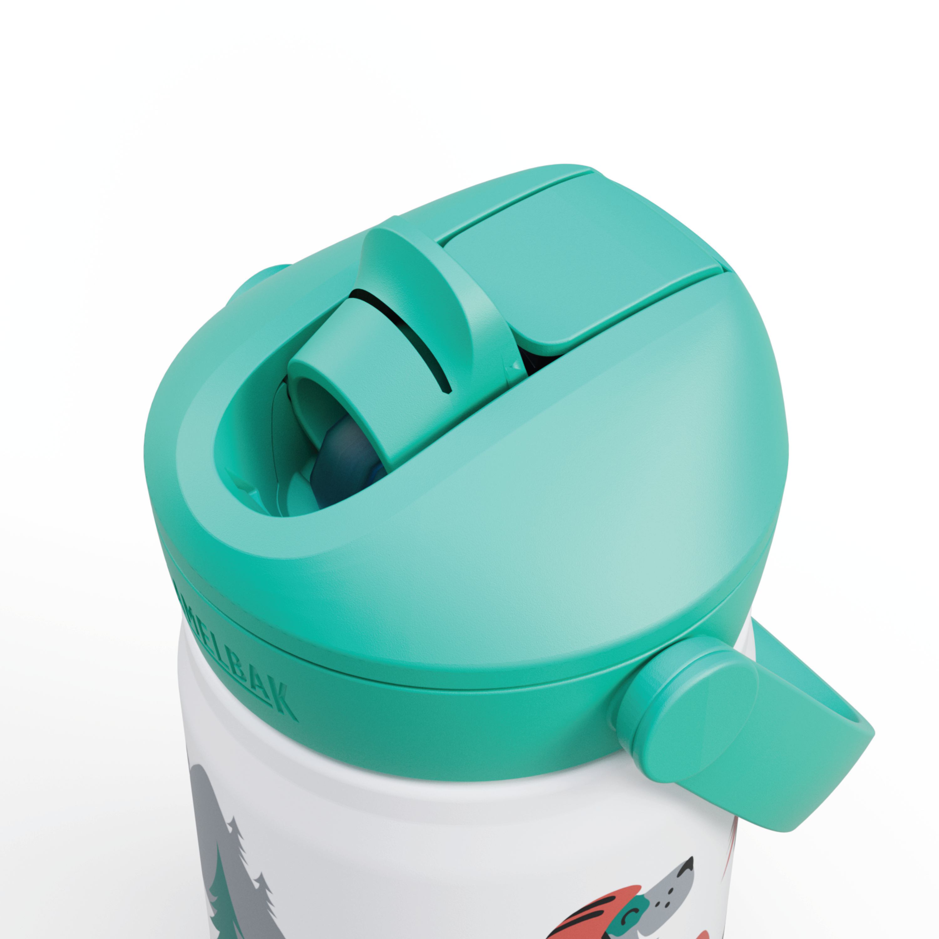 Camelbak Thrive Flip Straw Kids VSS Drikkeflaske, Biking Dogs, 0,35 L