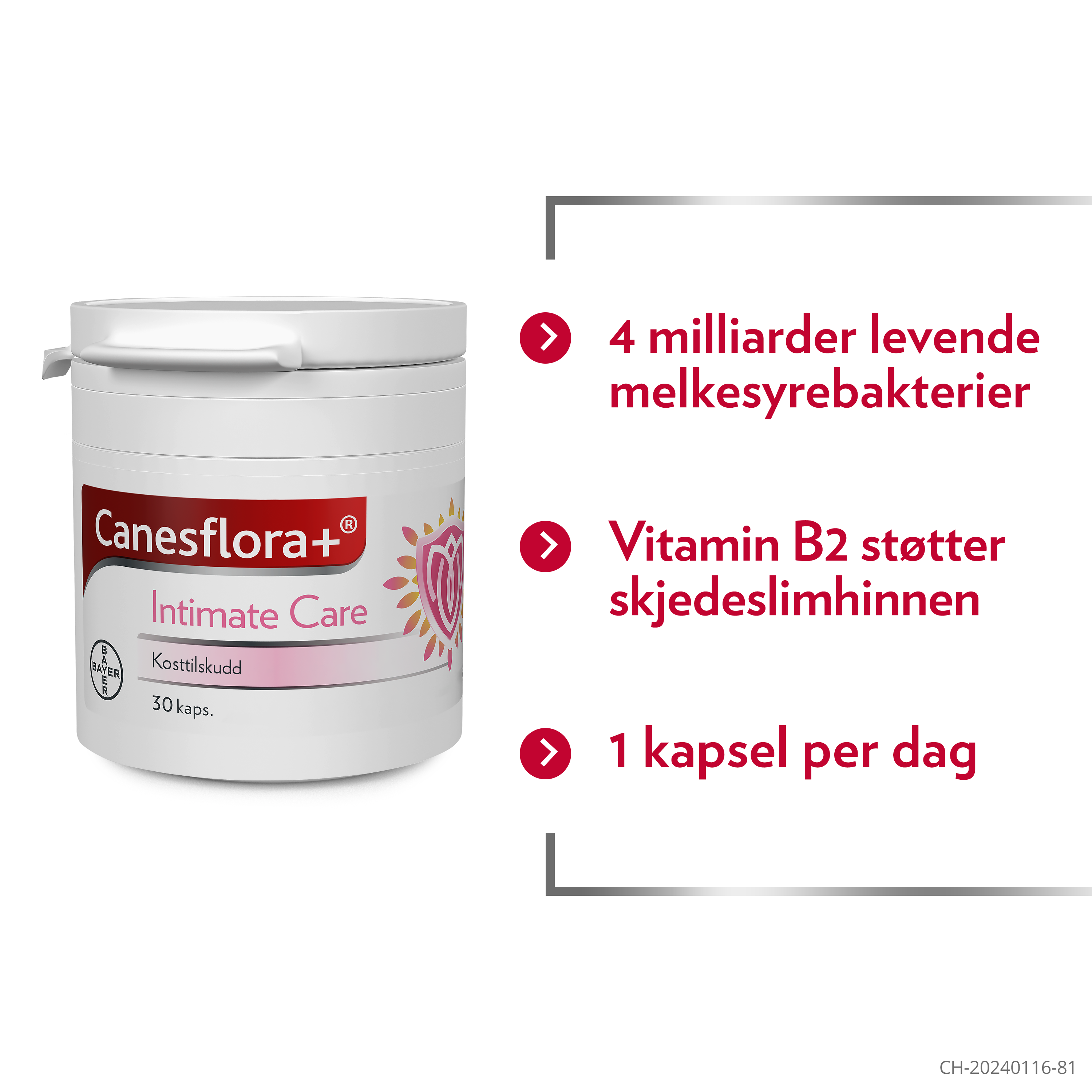 Canesflora+ Intimate Care kapsler, 30 stk.